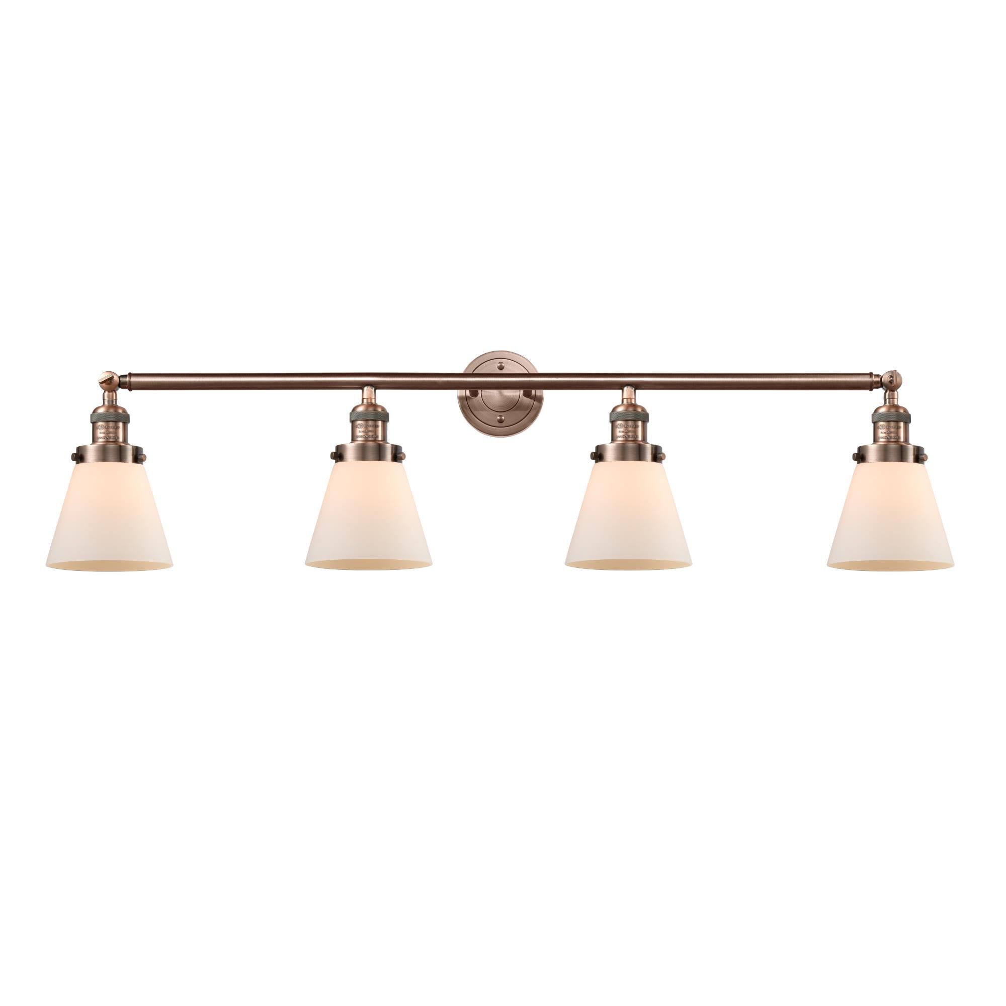 Bruno Marashlian Small Cone 42 Inch 4 Light Bath Vanity Light by Innovations Lighting