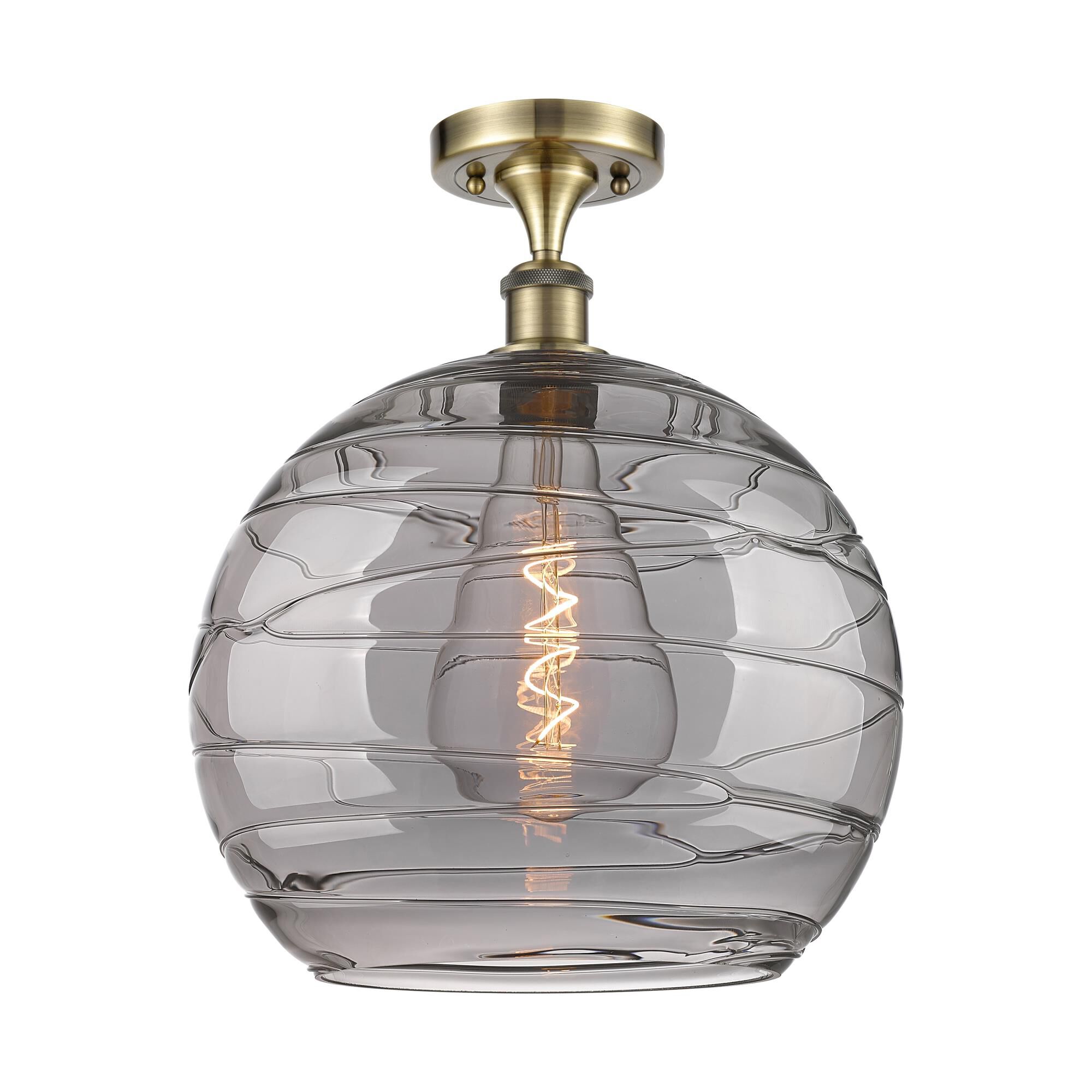 Bruno Marashlian Athens Deco Swirl 14 Inch Semi Flush Mount by Innovations Lighting