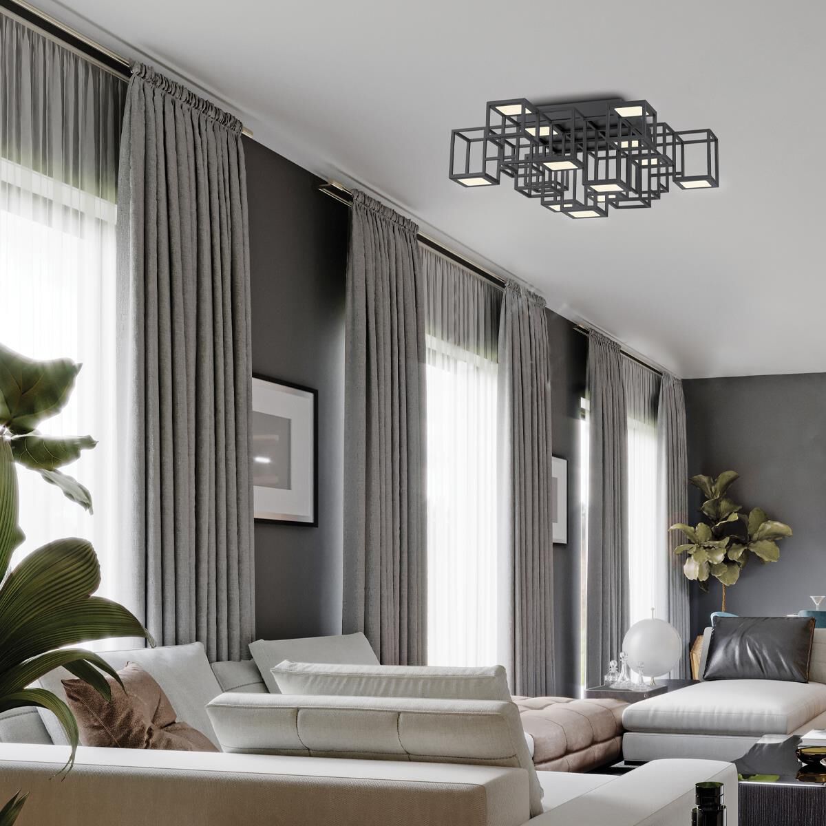 Ferro 24 Inch 1 Light LED Flush Mount by Eurofase Lighting