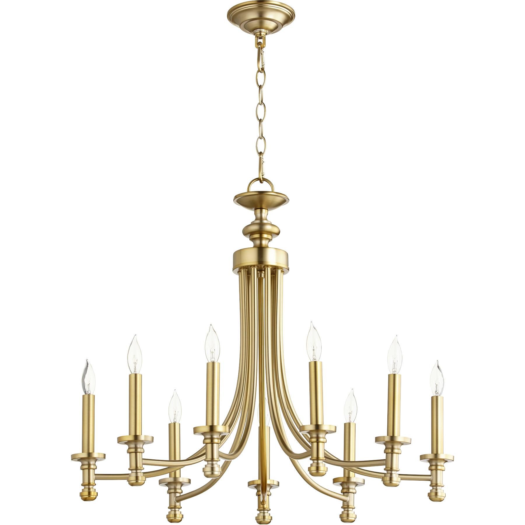 Rossington 27 Inch 9 Light Chandelier by Quorum International