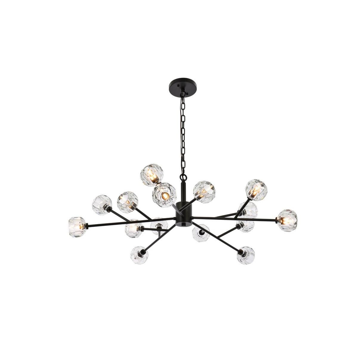 Graham 42 Inch 15 Light LED Chandelier by Elegant Lighting