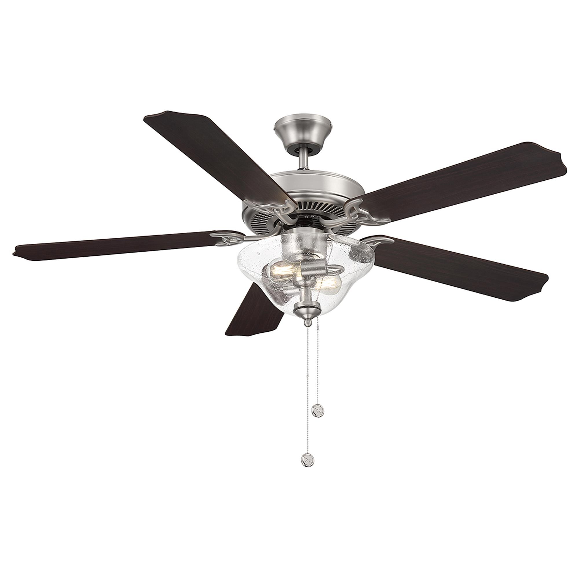 Shown in Brushed Nickel finish and Clear Bubble glass