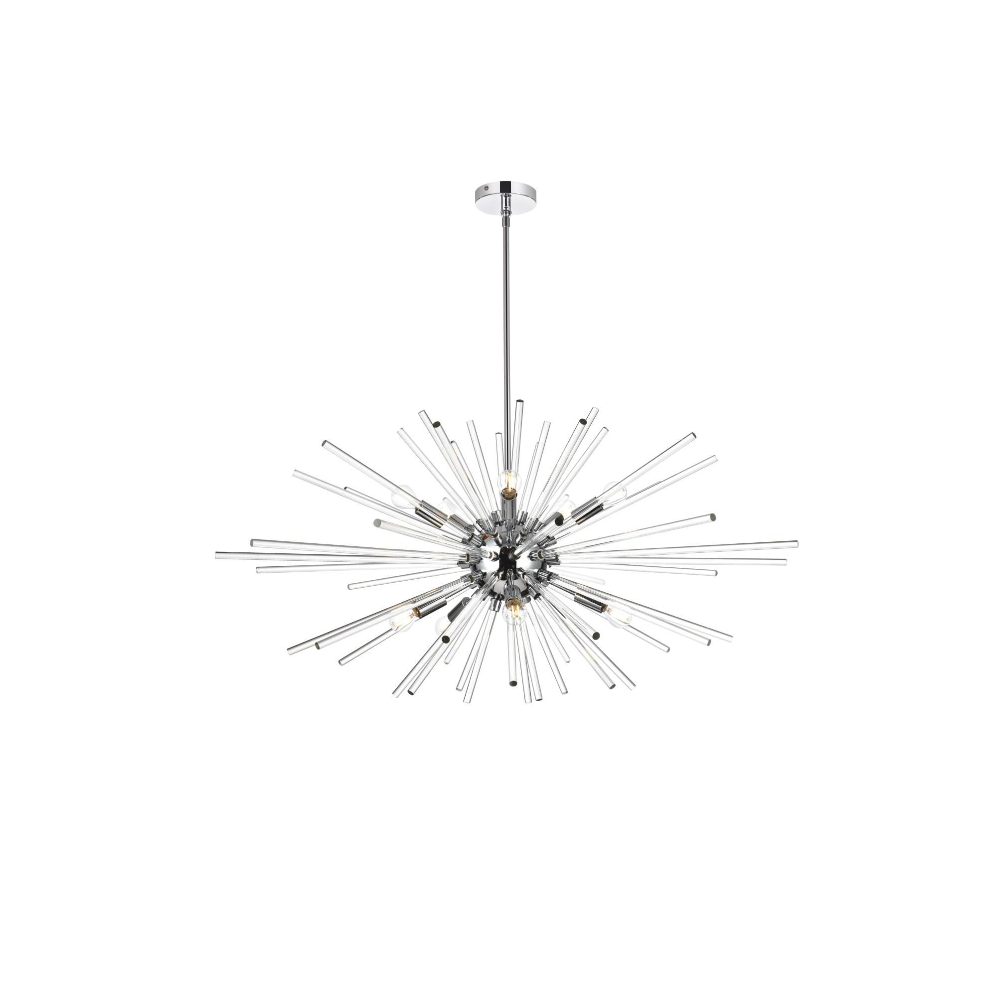 Sienna 42 Inch 10 Light Chandelier by Elegant Lighting