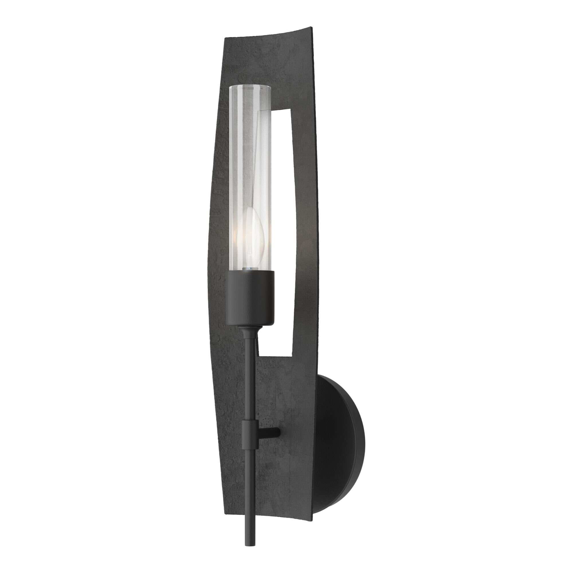 Shown in Black finish and Clear glass
