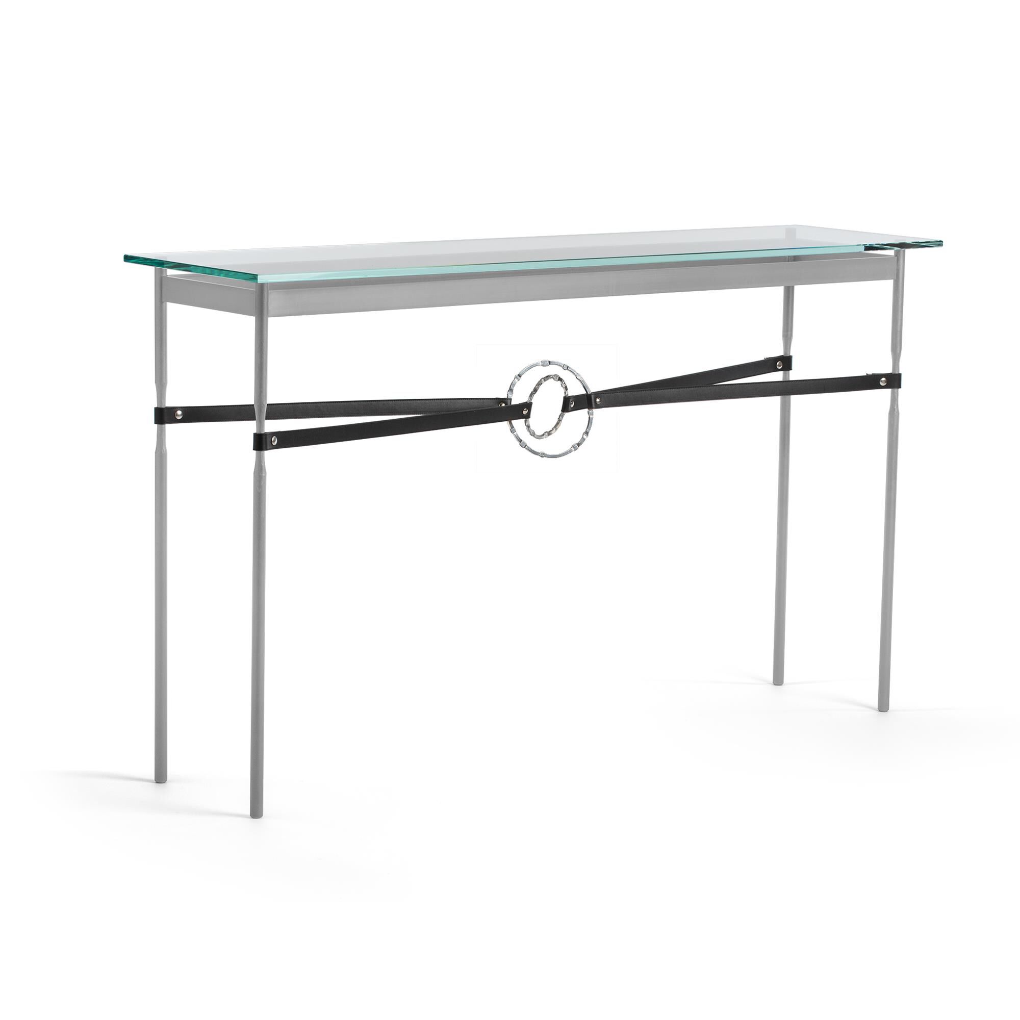 Shown in Vintage Platinum finish and Sterling with Leather Black  accent