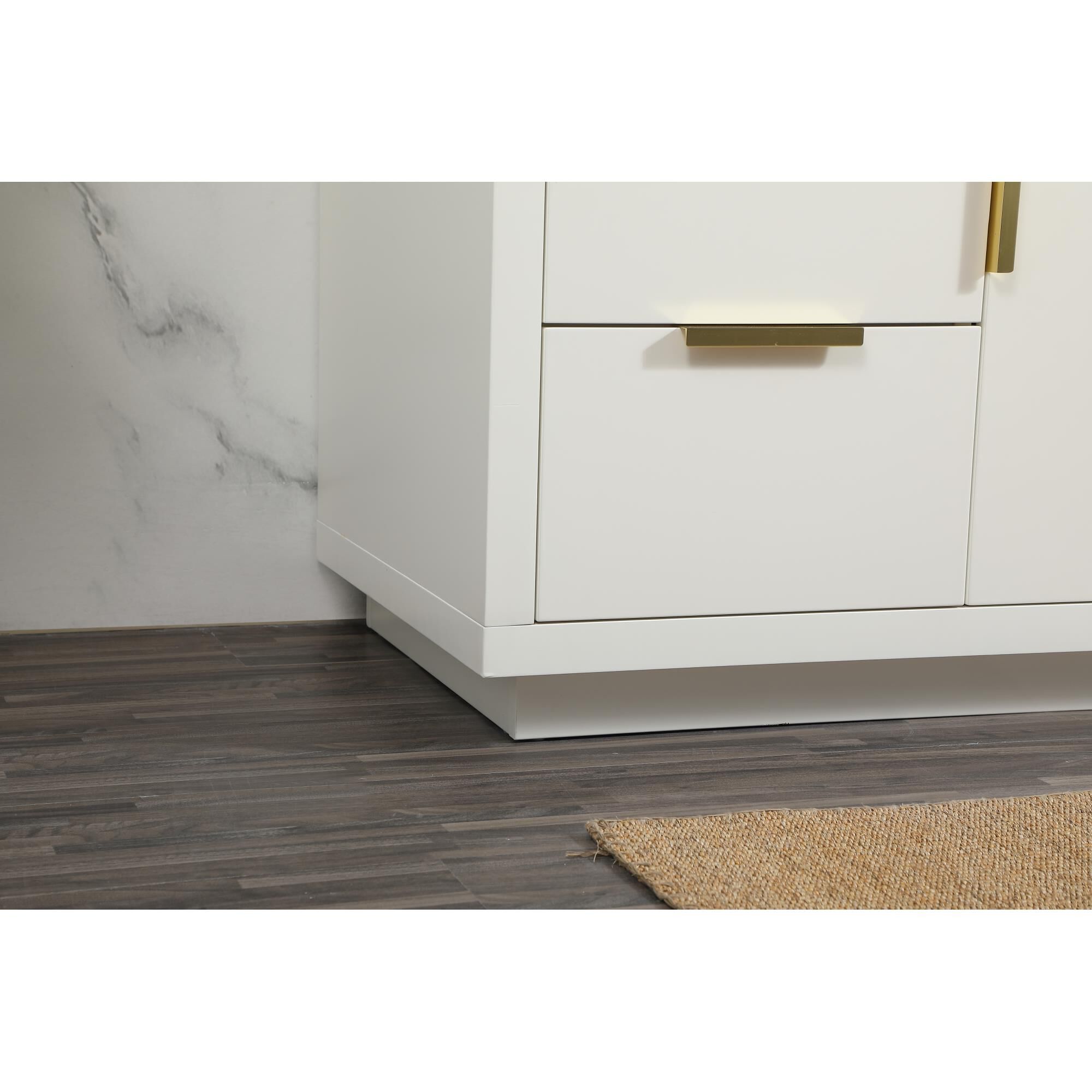 Shown in White finish