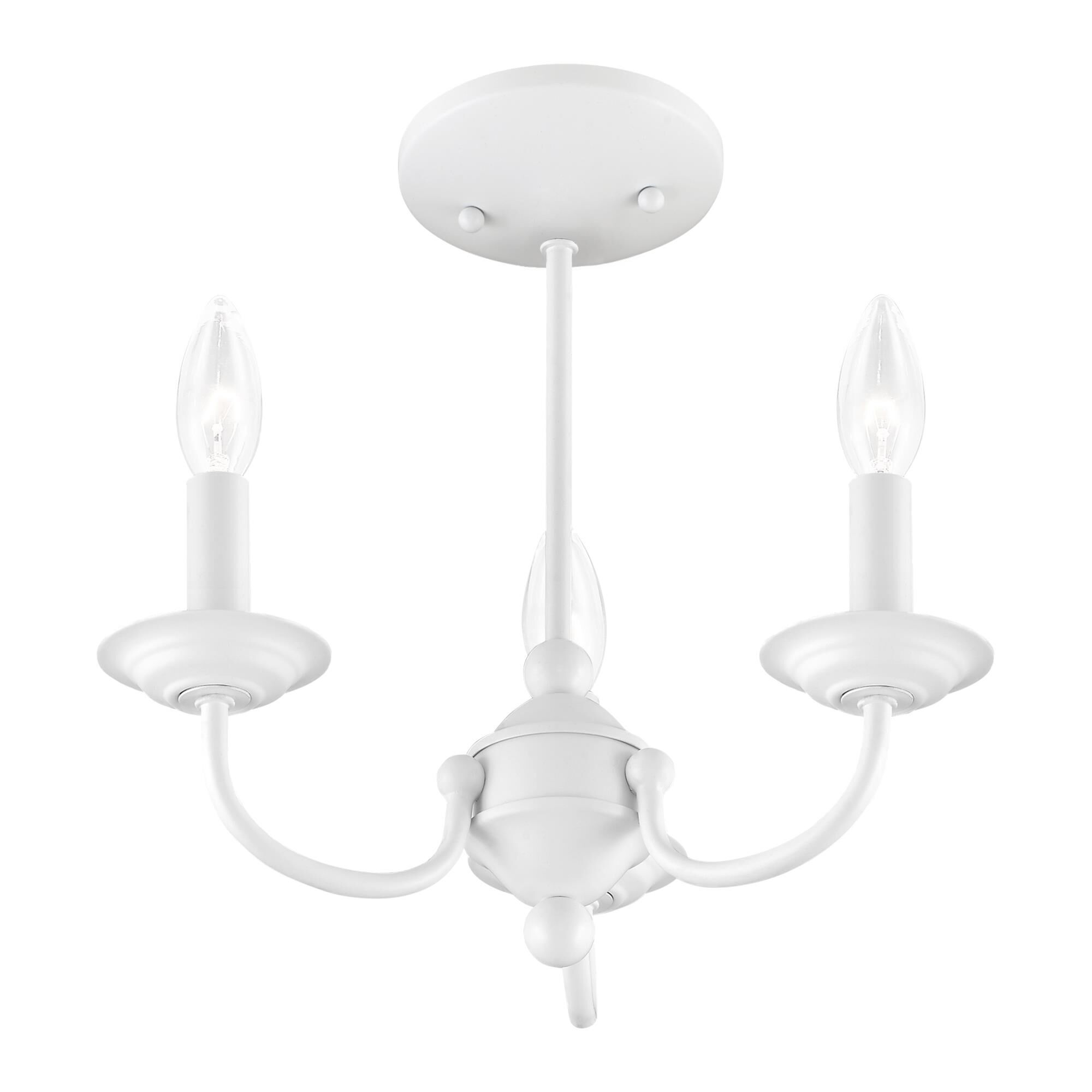Home Basics 14 Inch 3 Light Mini Chandelier by Livex Lighting