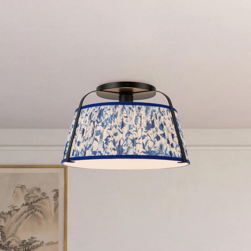 Peyton Fox Scout 13 Inch Semi Flush Mount by Alora Mood