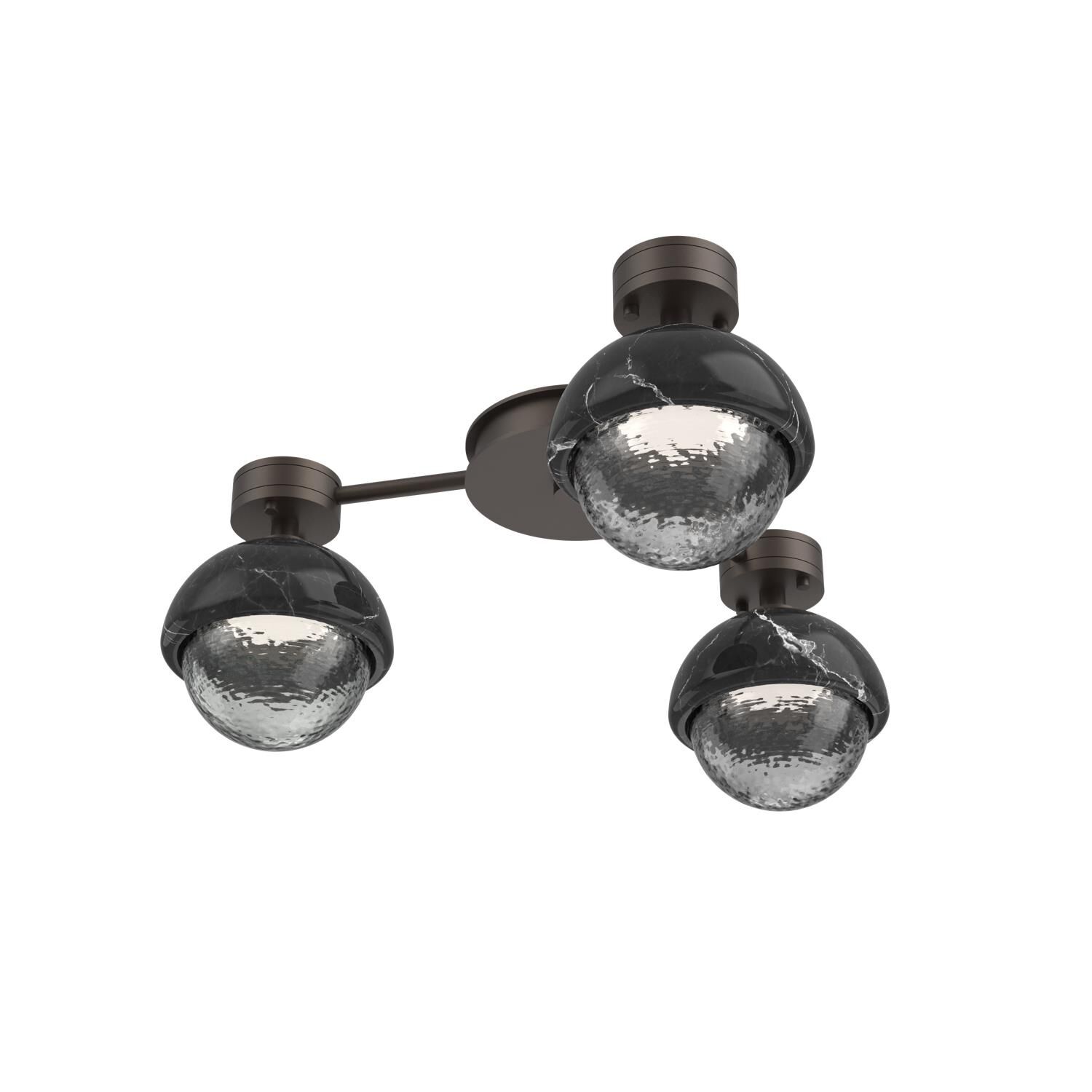 Levi Wilson Cabochon 23 Inch Flush Mount by Hammerton Studio