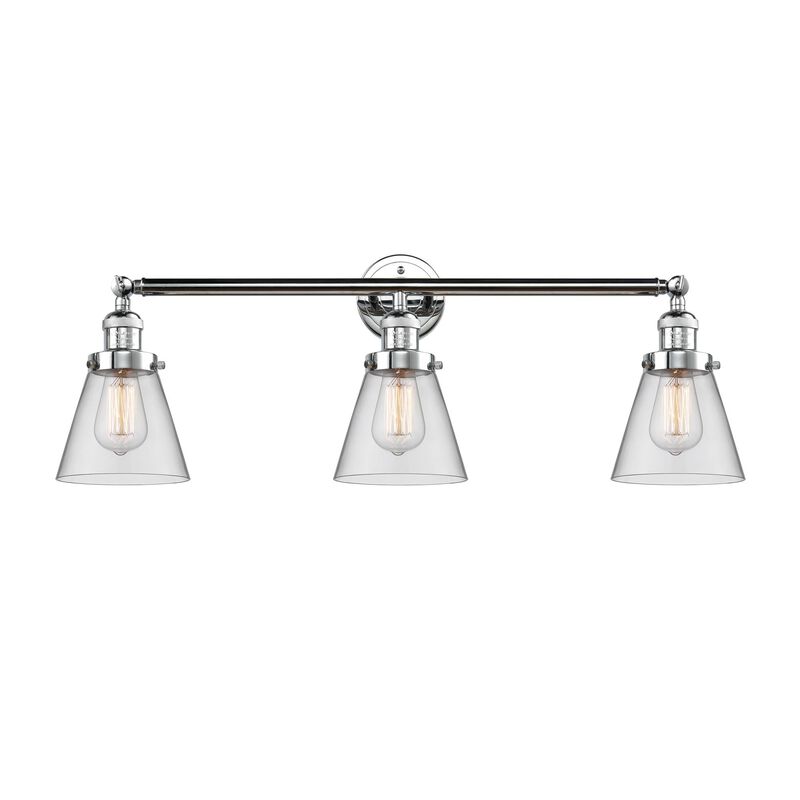 Bruno Marashlian Small Cone 30 Inch 3 Light Bath Vanity Light by Innovations Lighting