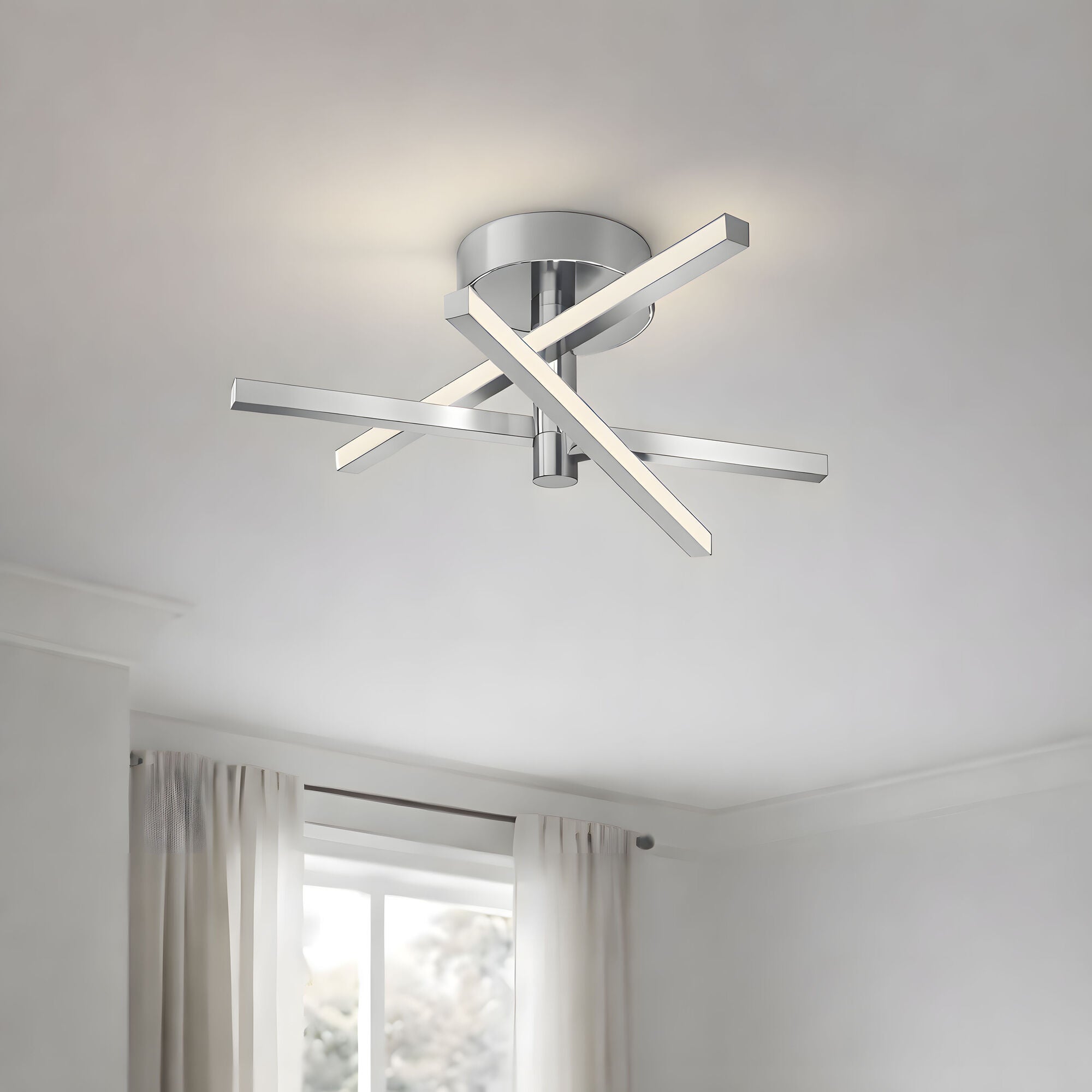 Knoll 18 Inch Semi Flush Mount,