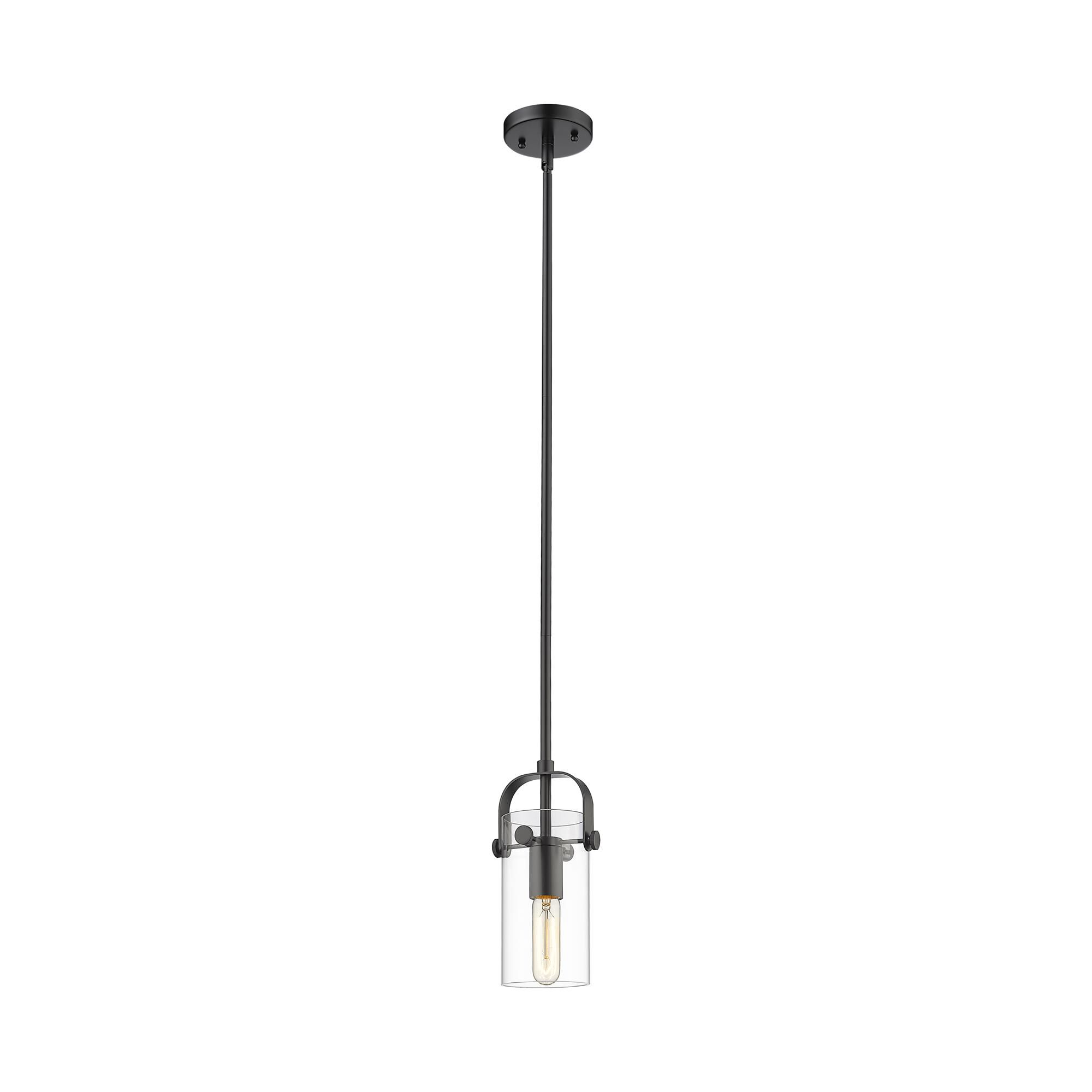 Shown in Matte Black finish and Clear glass