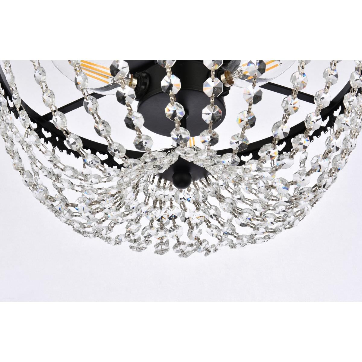 Kylie 12 Inch 3 Light Flush Mount by Elegant Lighting