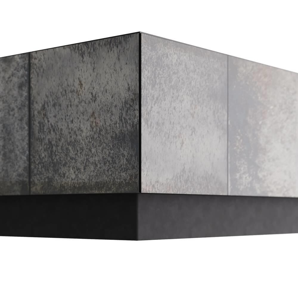 Shown in Antiqued Mirror finish