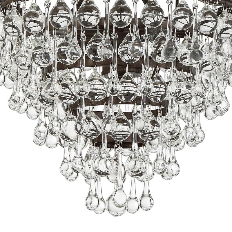 Calypso 13 Inch 3 Light Mini Chandelier by Crystorama