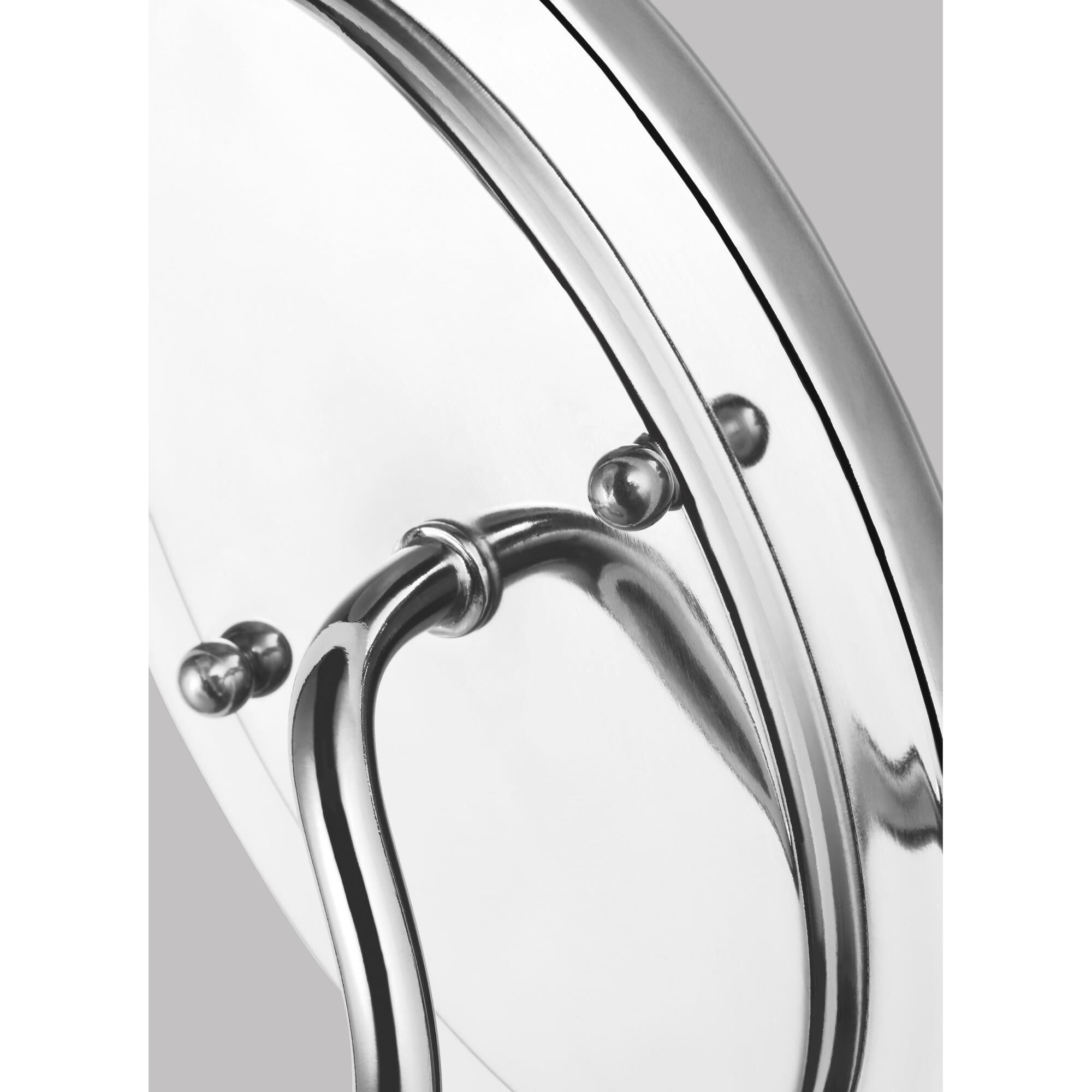 Shown in Chrome finish and Satin Etched glass