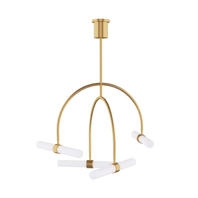 Shown in Natural Brass finish and Tubes glass