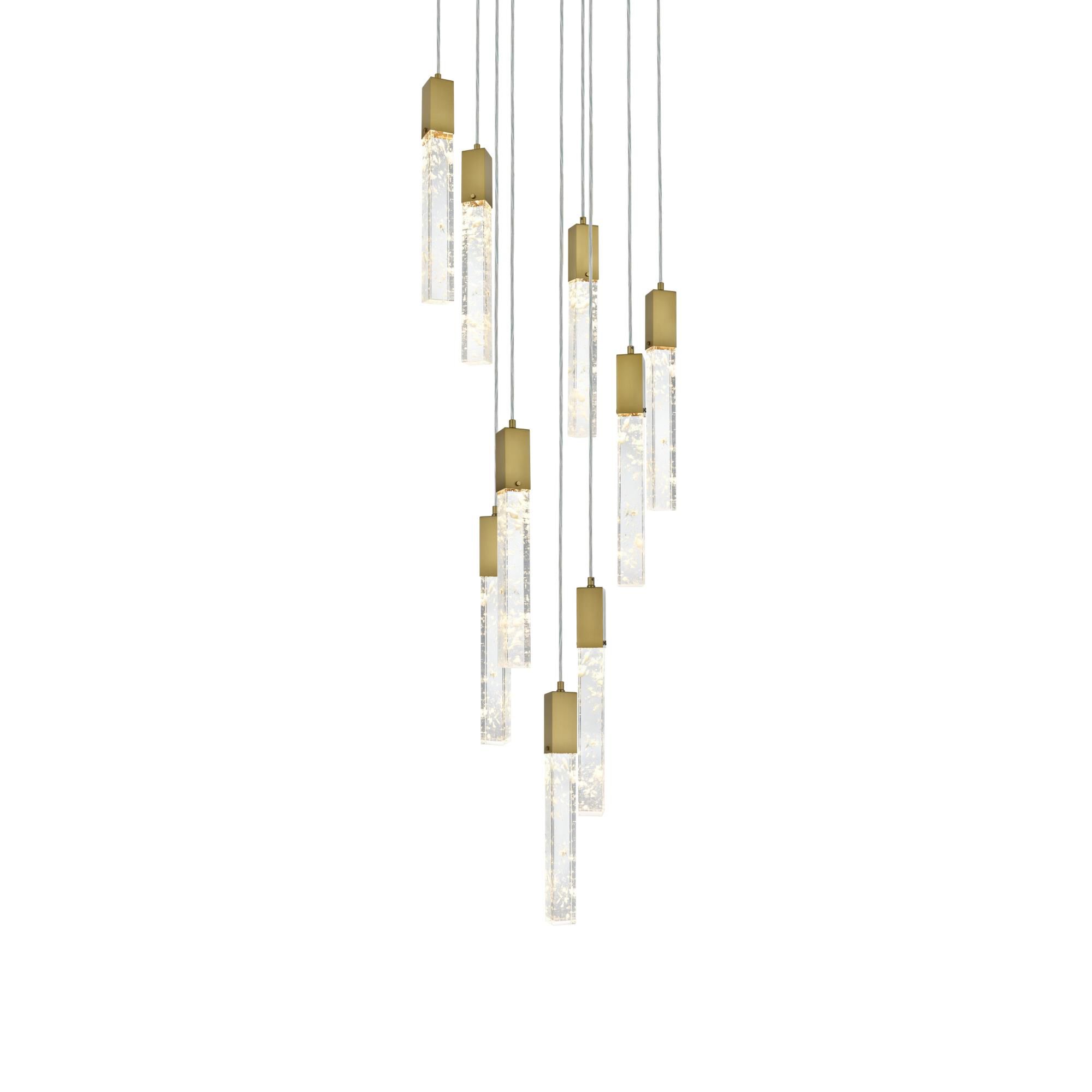 Aurora 24 Inch Multi Light Pendant by Elegant Lighting