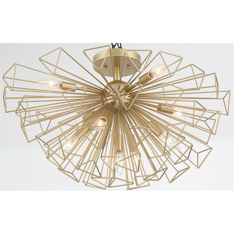 Dendelio 22 Inch 9 Light Semi Flush Mount by Eurofase Lighting
