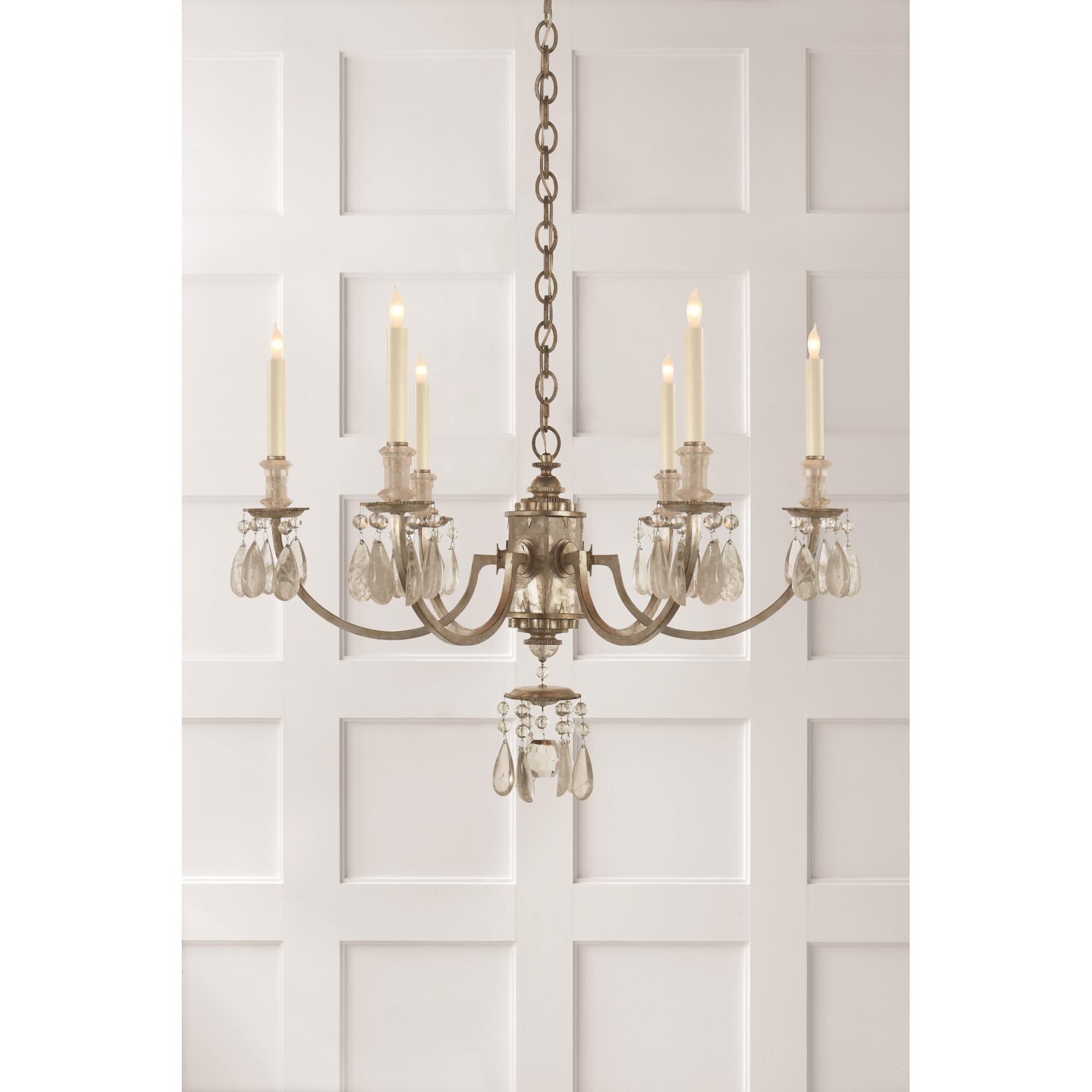 Thomas O'Brien Elizabeth 33 Inch 6 Light Chandelier by Visual Comfort Signature Collection