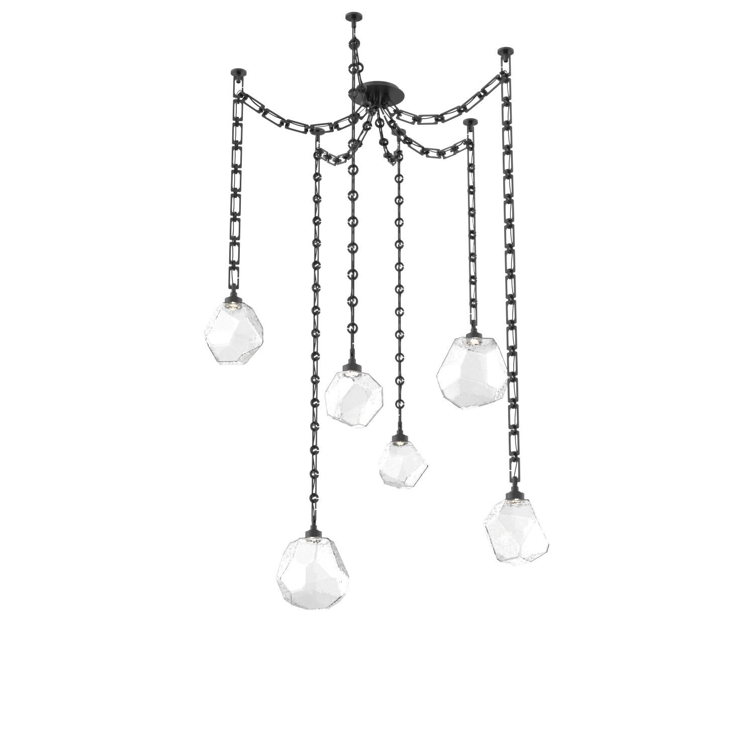 Levi Wilson Gem 17 Inch Multi Pendant Light by Hammerton Studio