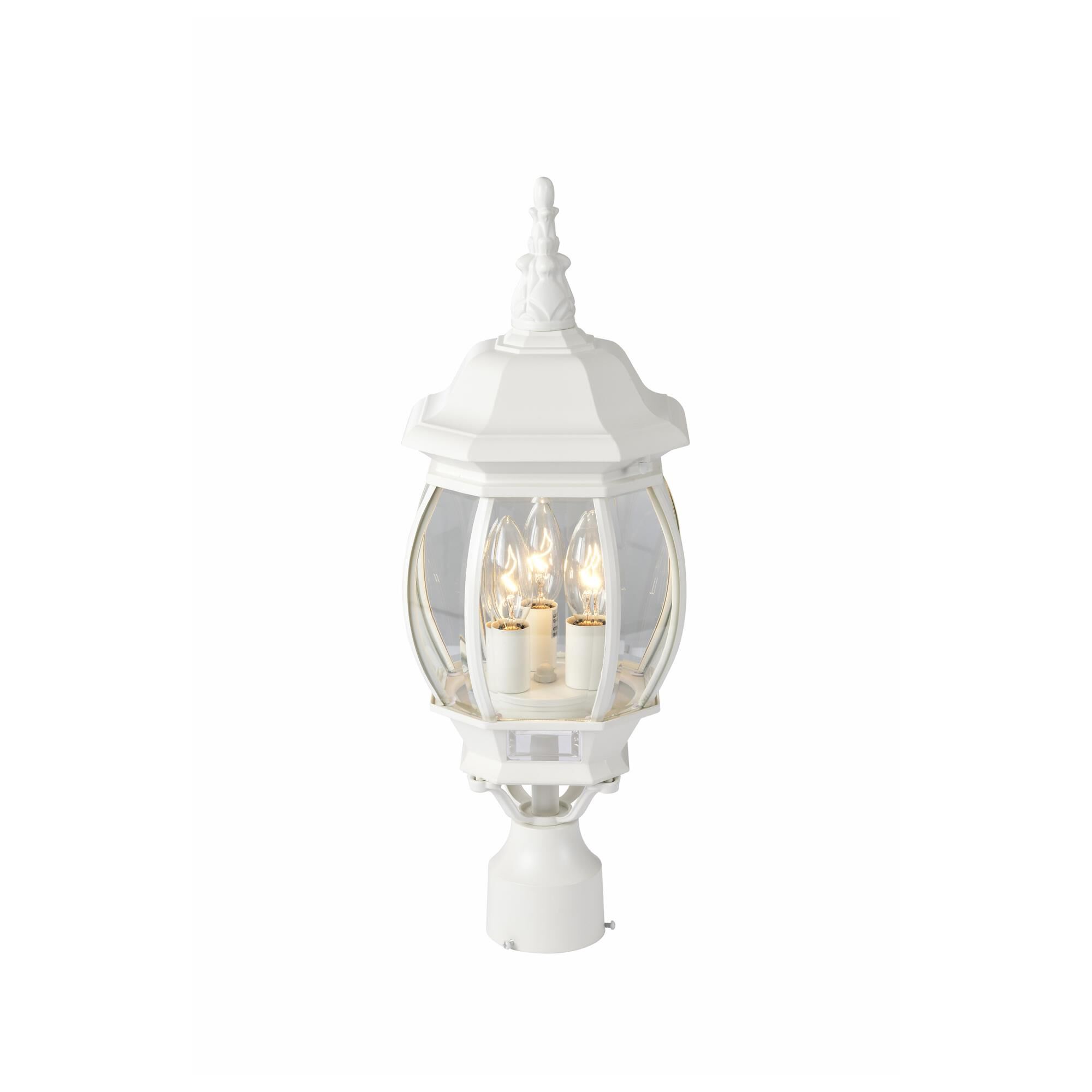 Central Park 21 Inch Tall 3 Light Outdoor Post Lamp by Nuvo Lighting