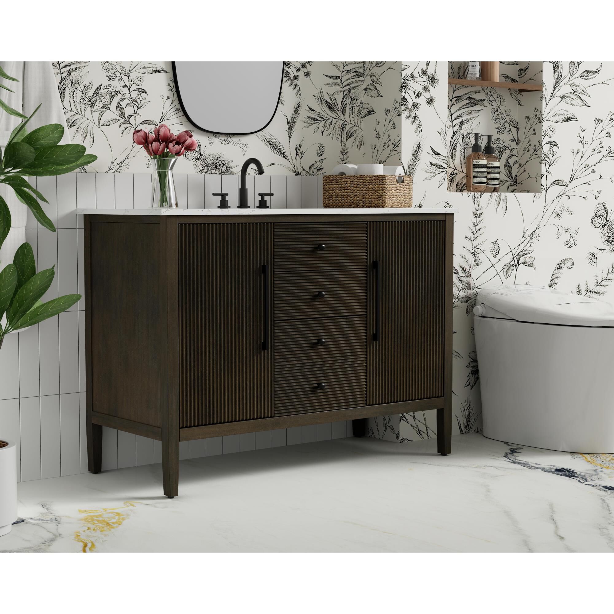 Blakely 48 Inch Bath Vanity by Elegant Dcor