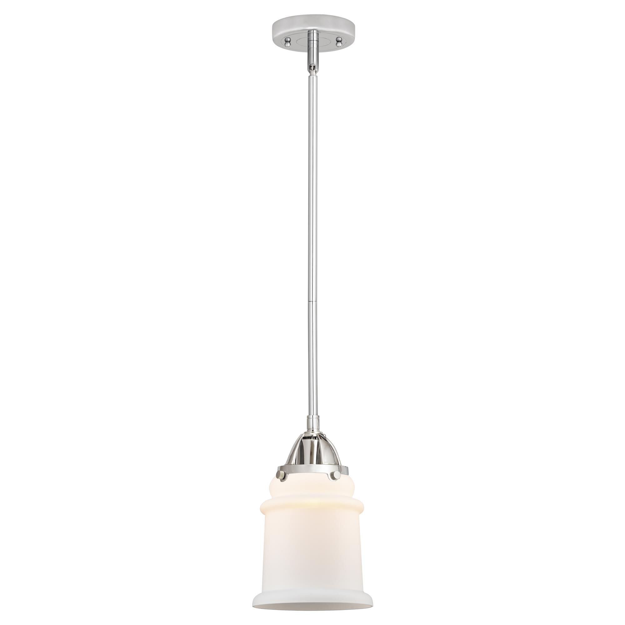 Shown in Polished Chrome finish and Matte White glass