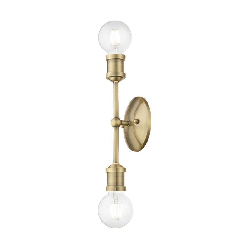 Lansdale 12 Inch 2 Light Bath Vanity Light by Livex Lighting