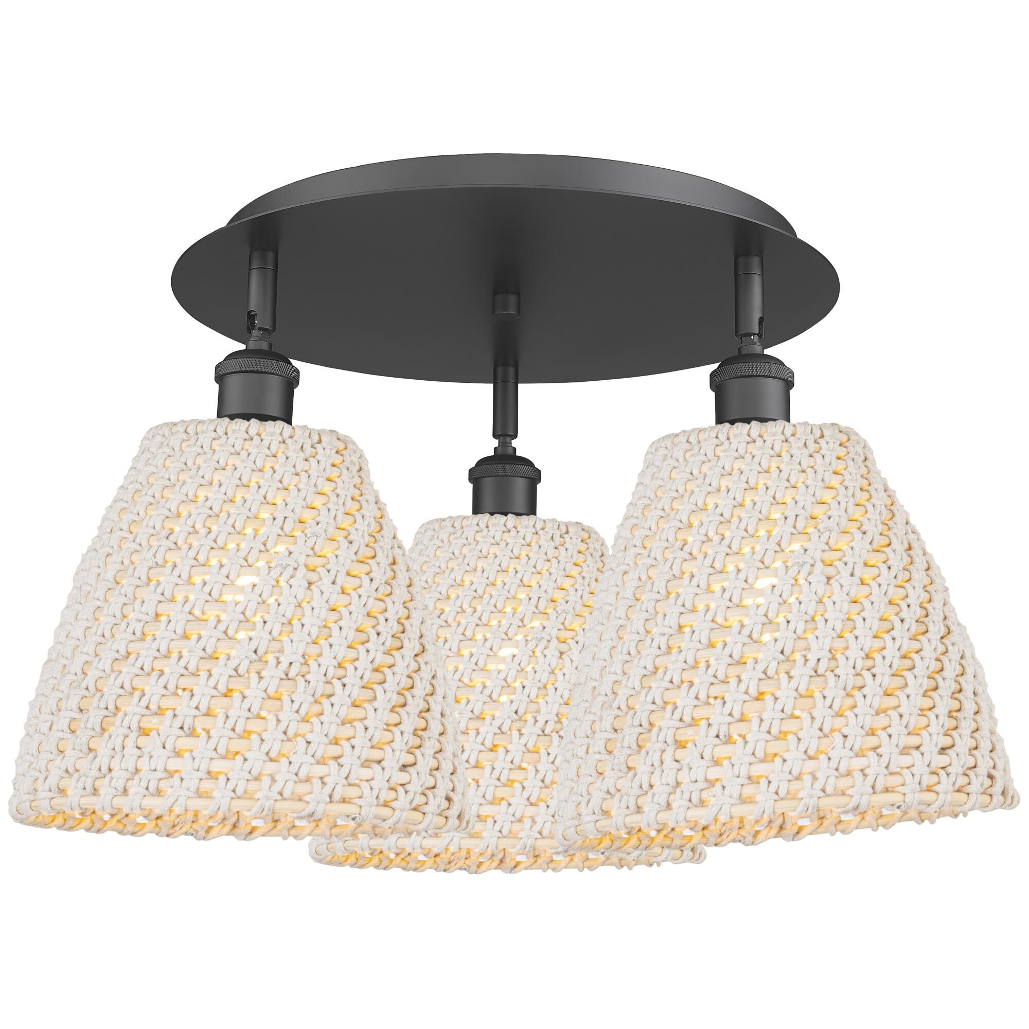 Bruno Marashlian Bristol Natural 21 Inch Flush Mount by Innovations Lighting