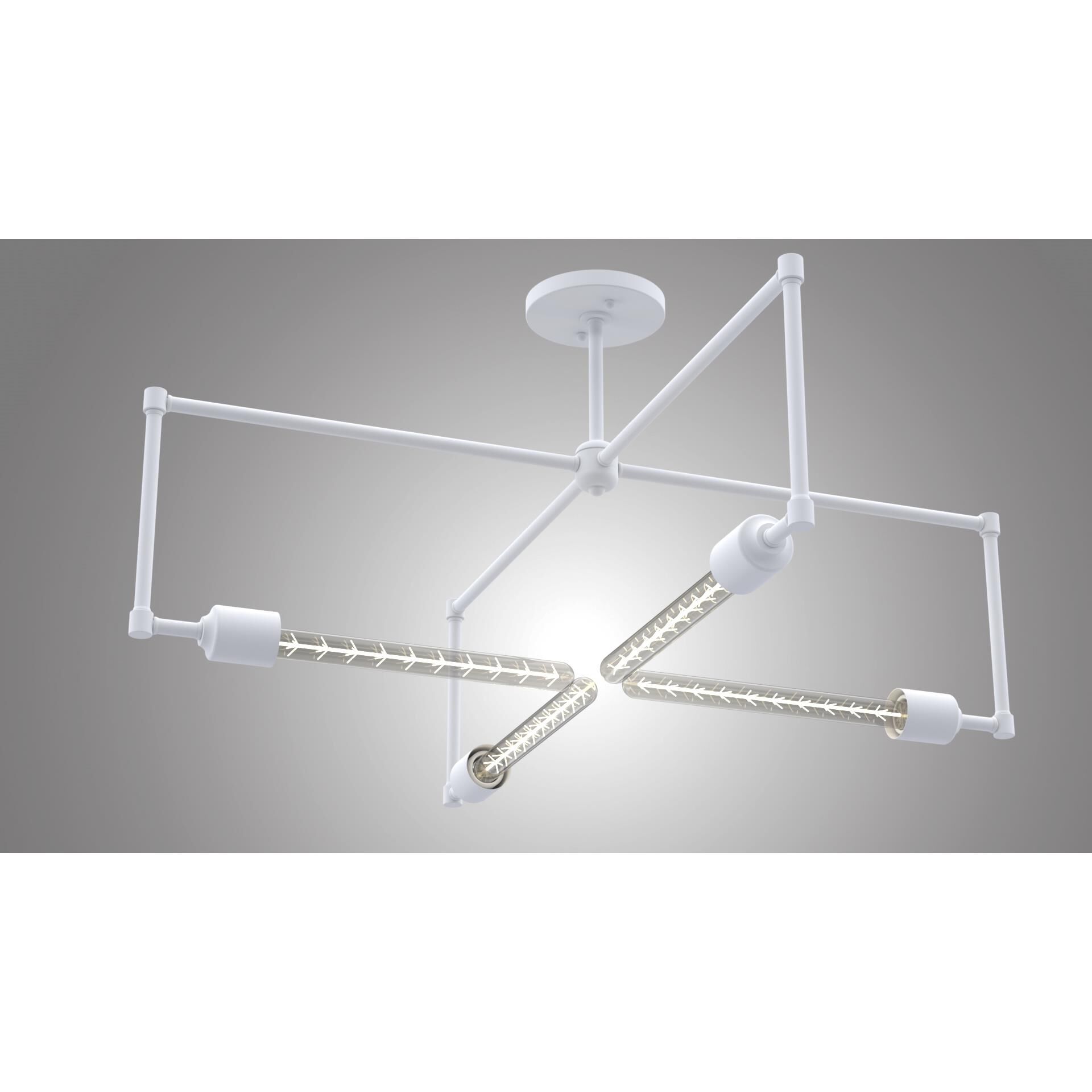 Pronograde 32 Inch 4 Light Semi Flush Mount by Meyda Lighting