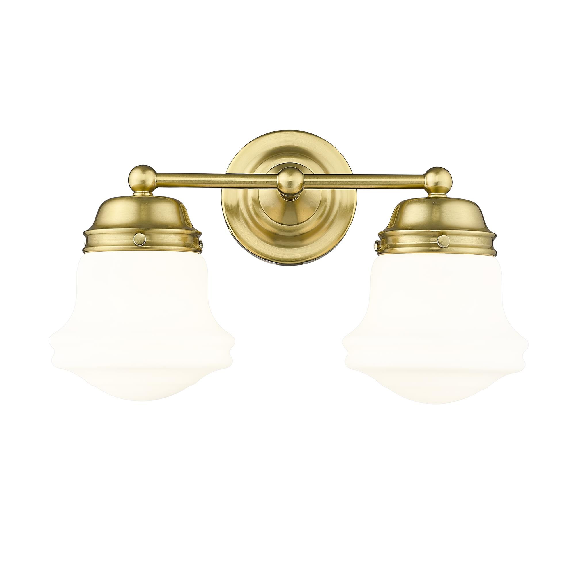 Shown in Luxe Gold finish and Matte Opal glass and Matte Opal shade