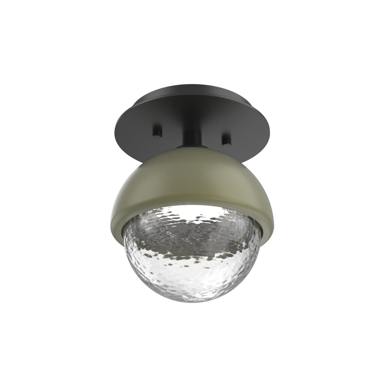 Shown in Matte Black finish and Clear glass and Sage Green accent
