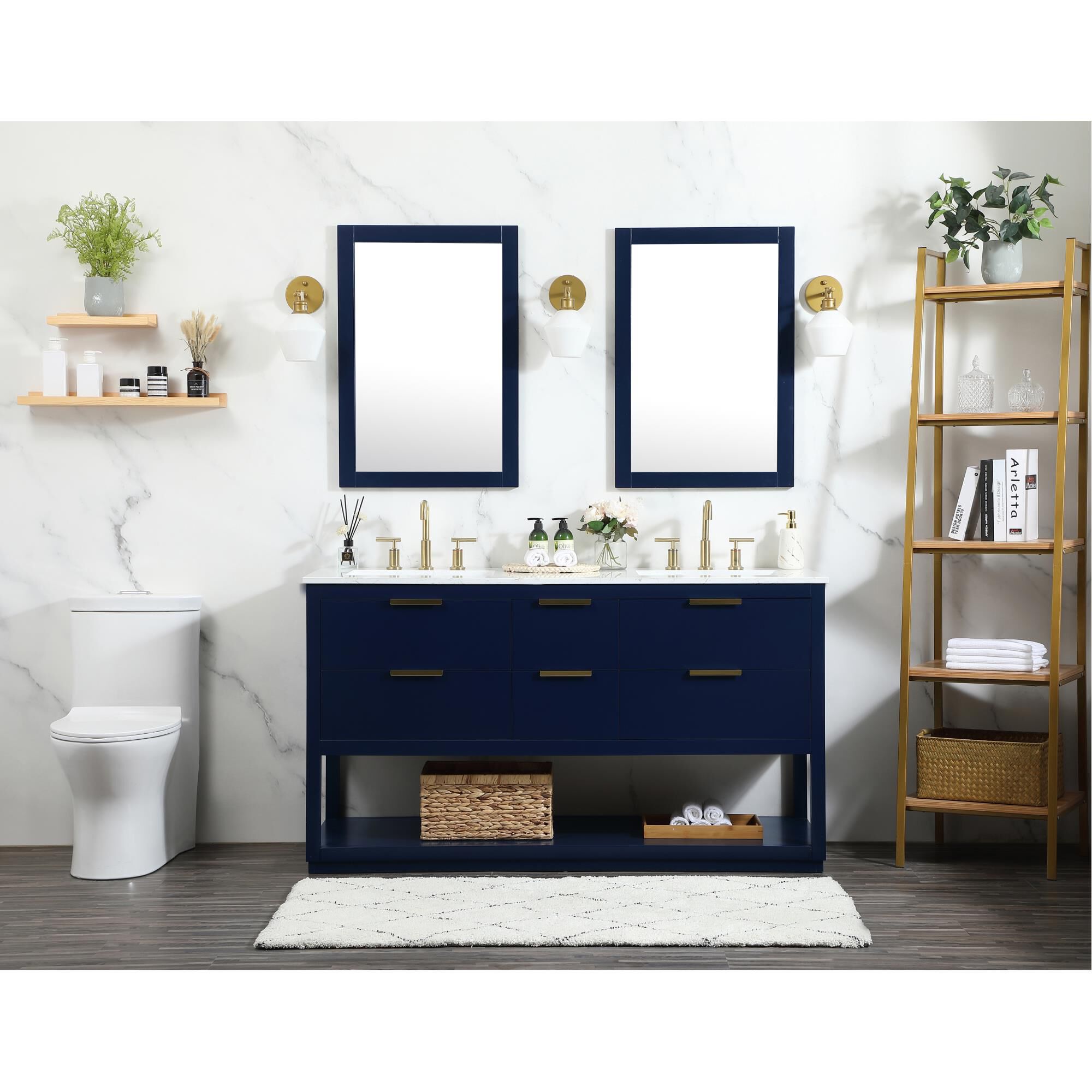 Shown in Blue finish