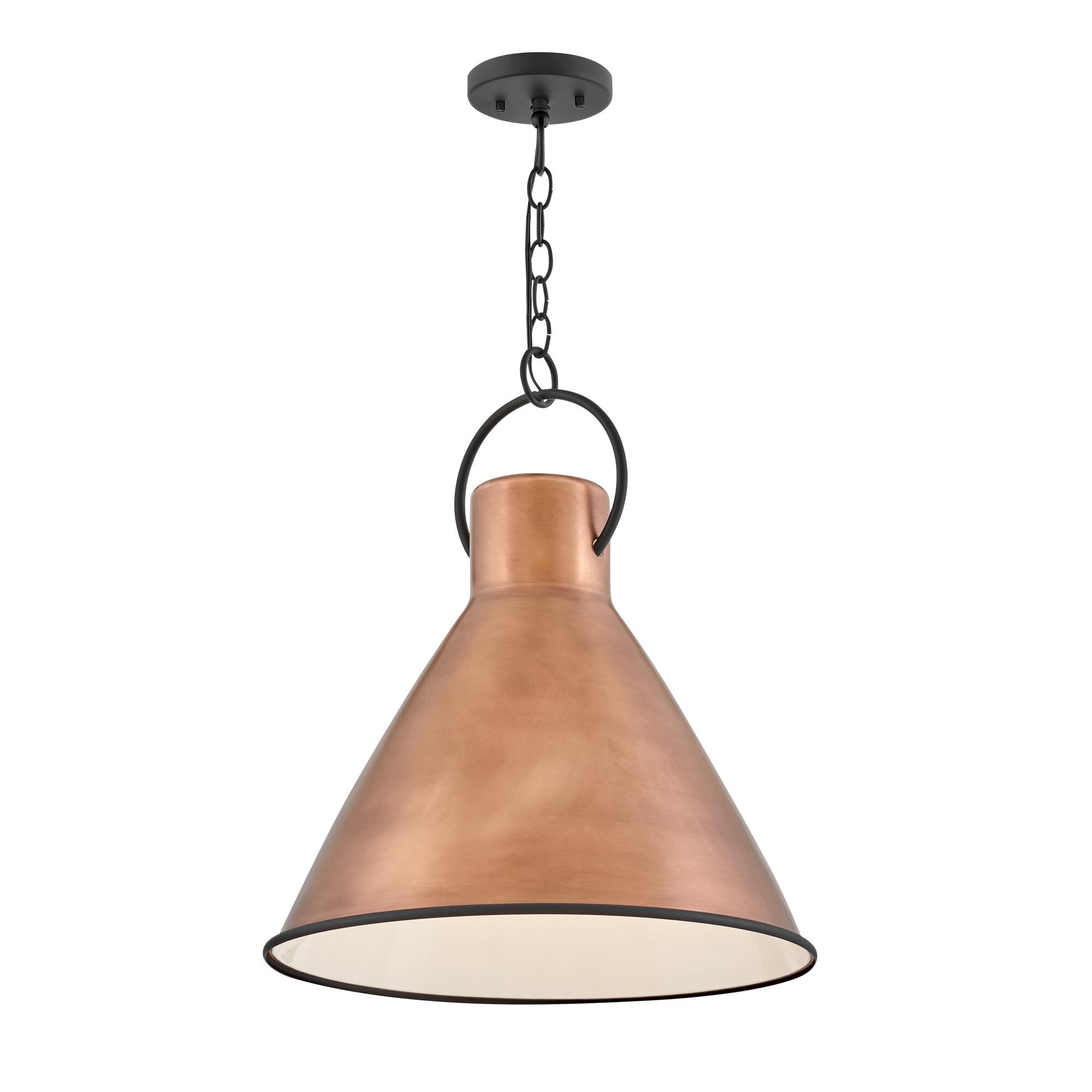 Shown in Antique Copper with Textured Black Accents finish