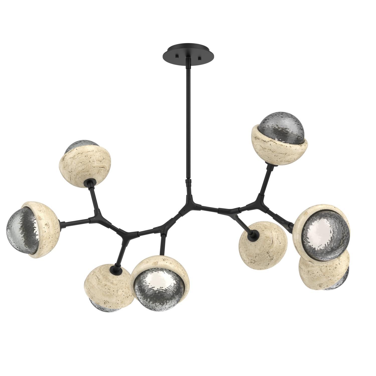 Levi Wilson Cabochon 38 Inch Linear Suspension Light by Hammerton Studio
