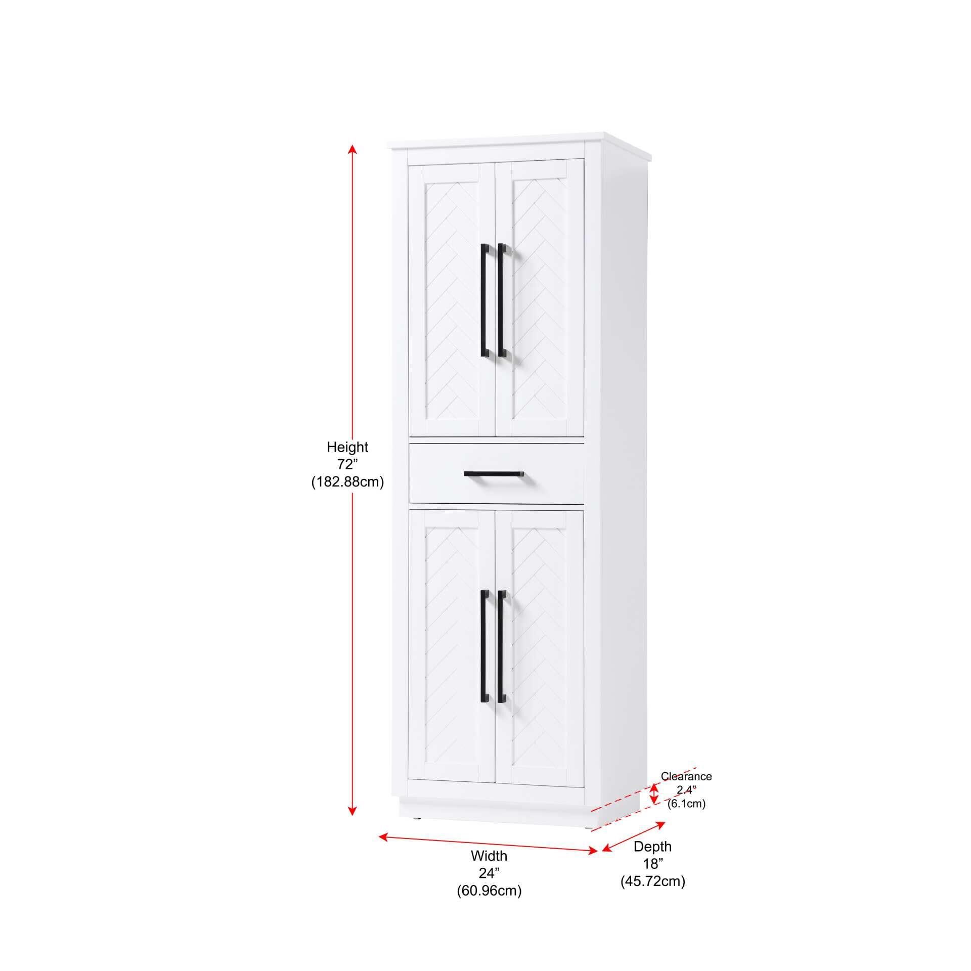 Shown in White finish