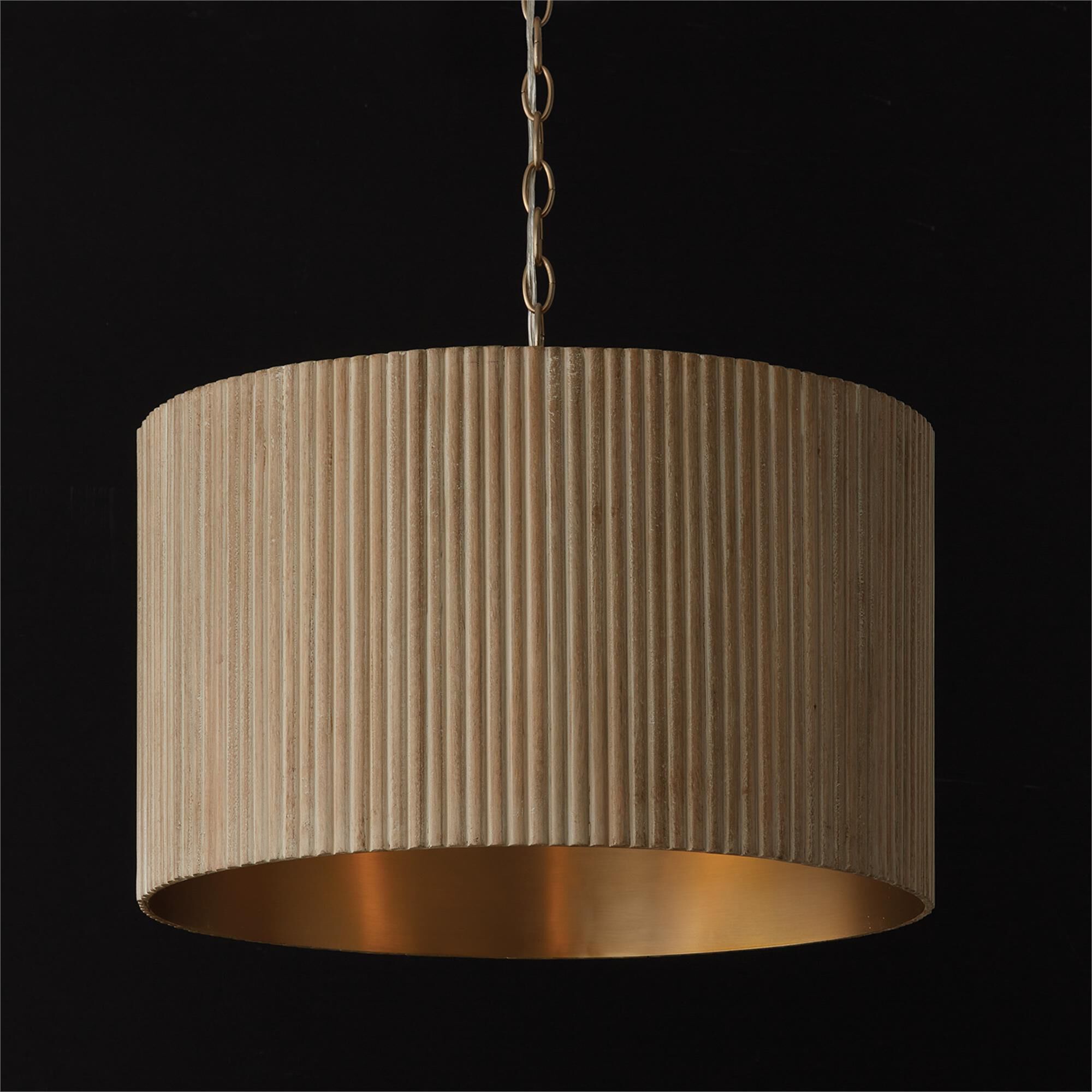 Shown in White Wash and Matte Brass finish