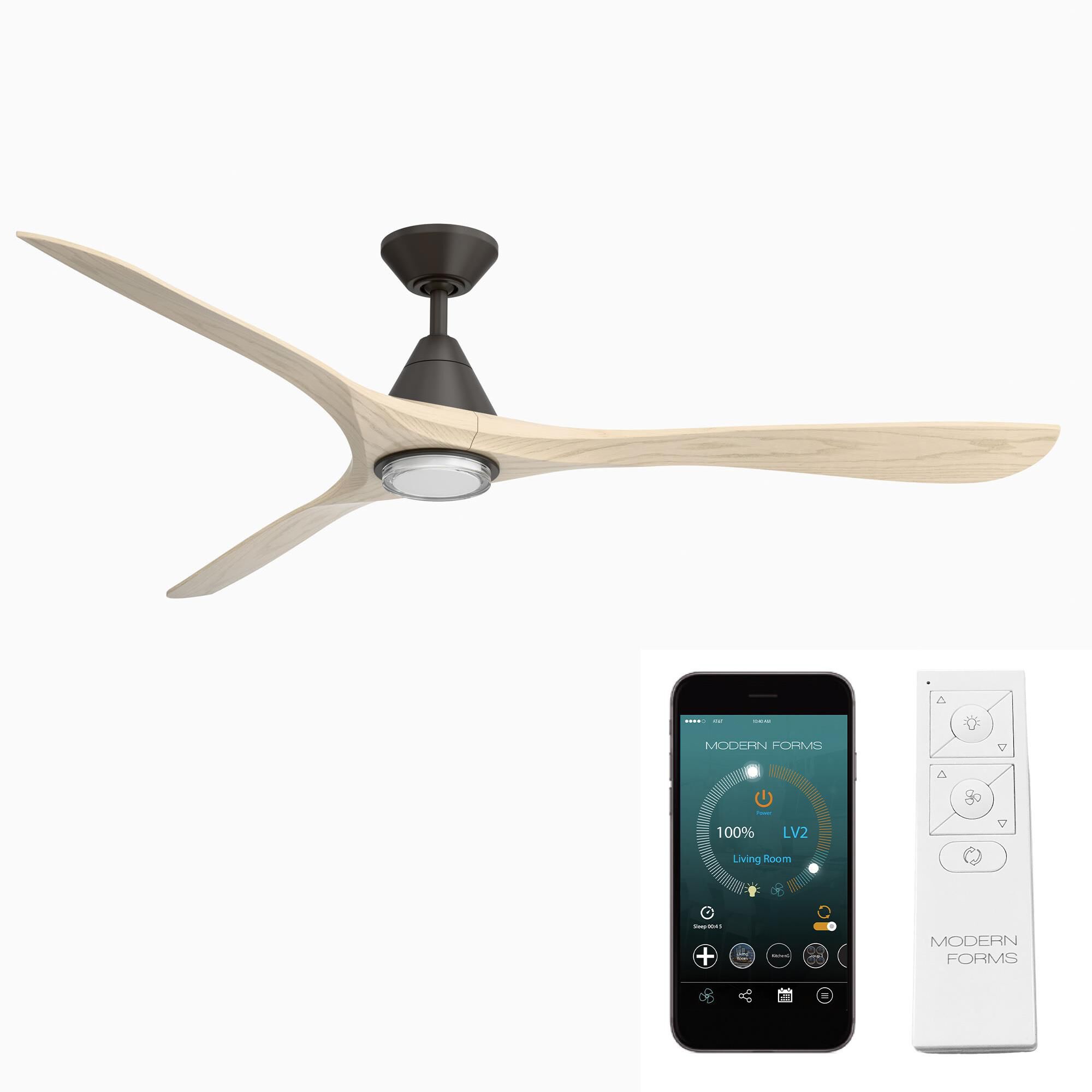 Carve 72 Inch Ceiling Fan with Light Kit by Modern Forms