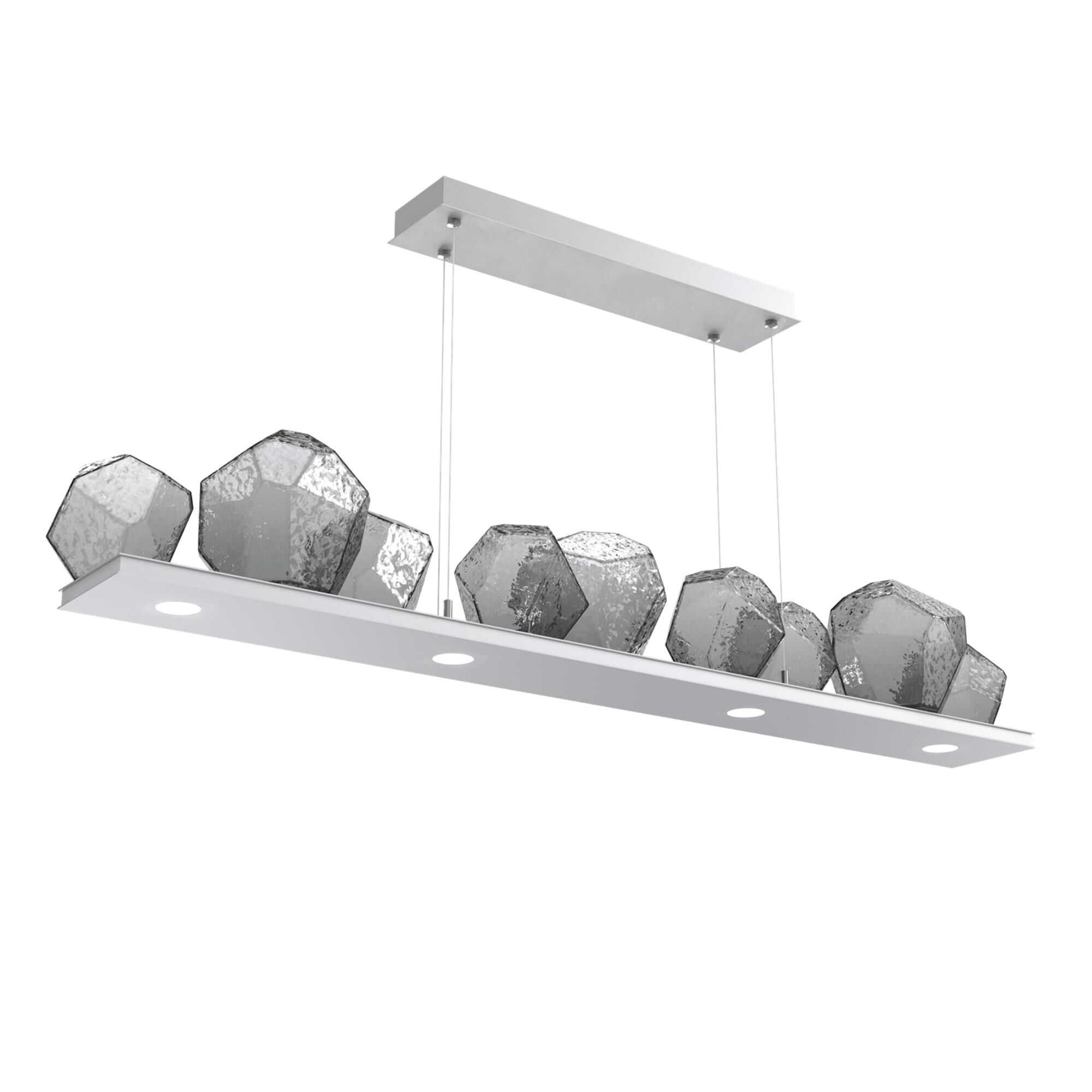 Shown in Classic Silver finish and Smoke glass