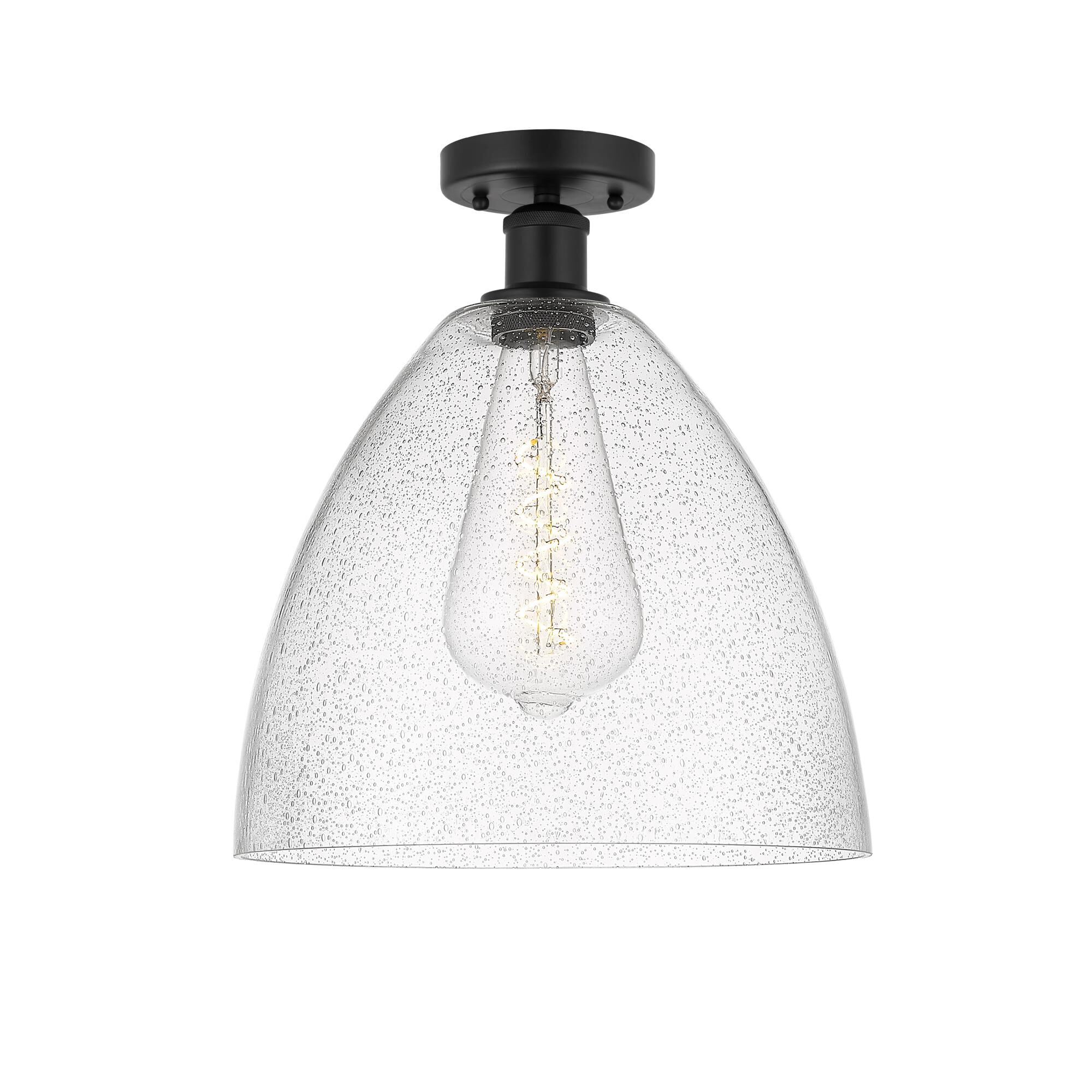 Bruno Marashlian Bristol Glass 12 Inch 1 Light Semi Flush Mount by Innovations Lighting