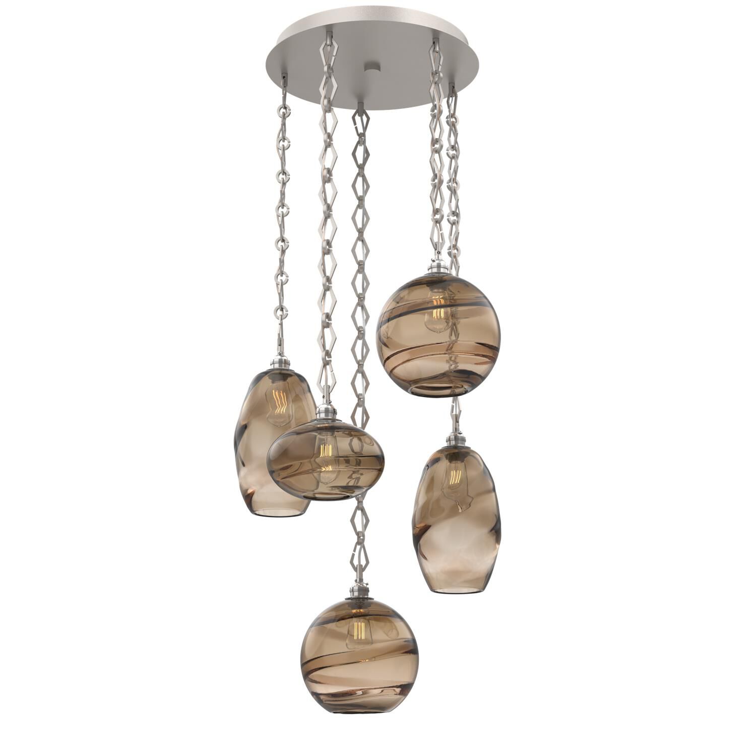 Levi Wilson Misto 23 Inch Multi Light Pendant by Hammerton Studio