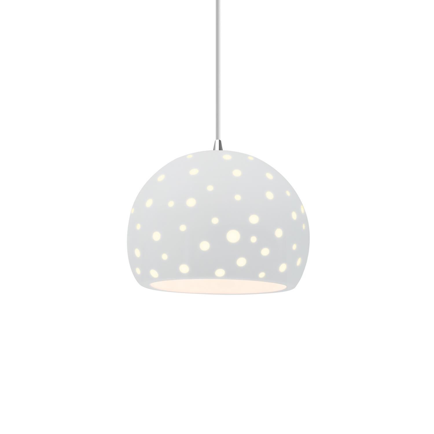 Perforated Globe 7 Inch Mini Pendant by Justice Design Group