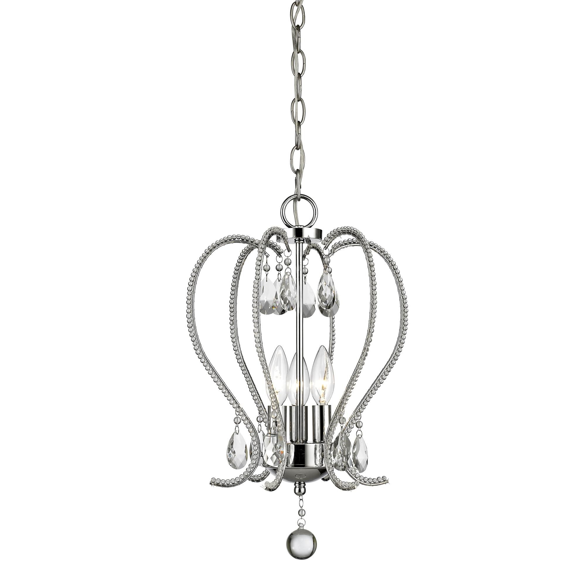 Serenade 13 Inch 3 Light Mini Chandelier by Z-Lite