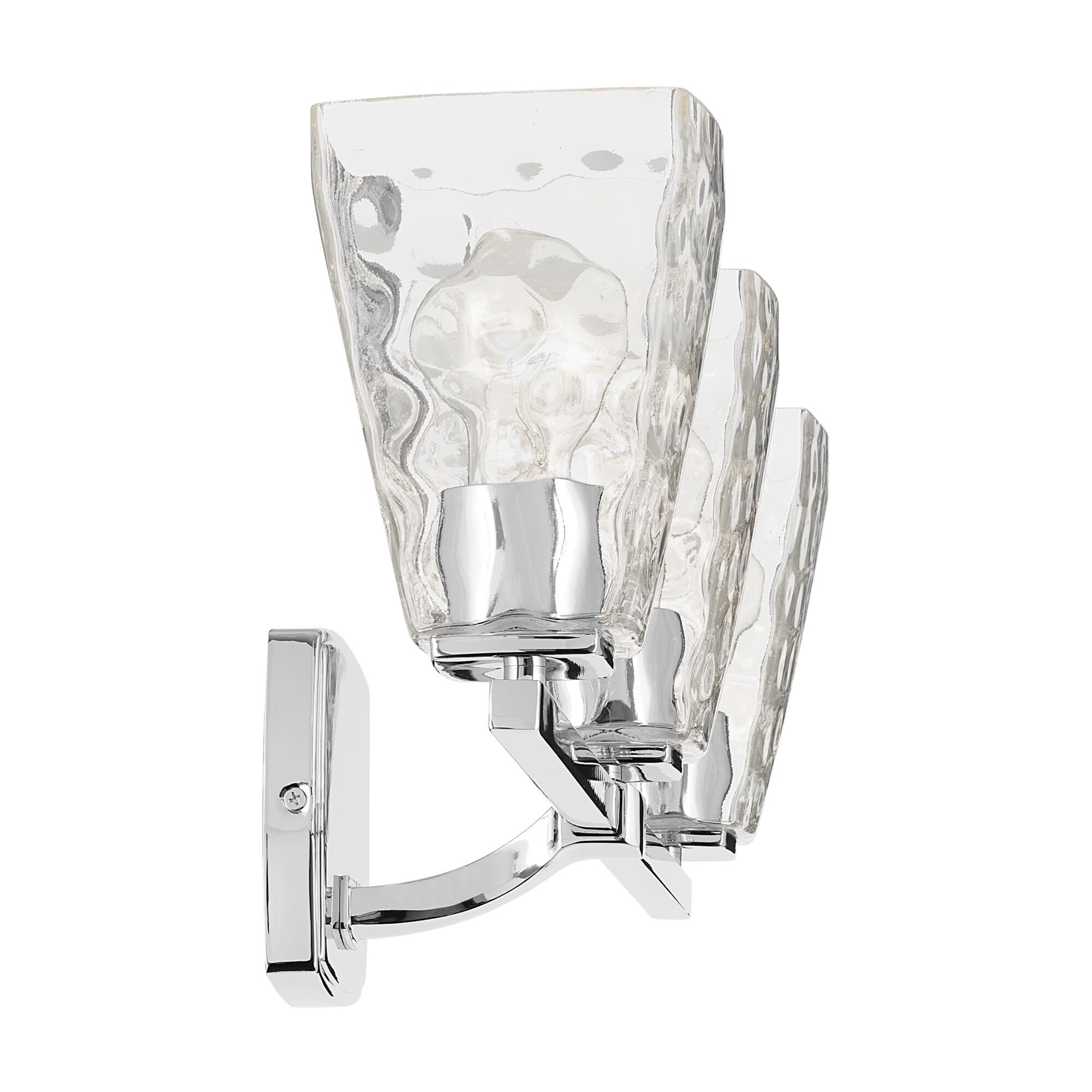 Shown in Chrome finish and Clear Water glass