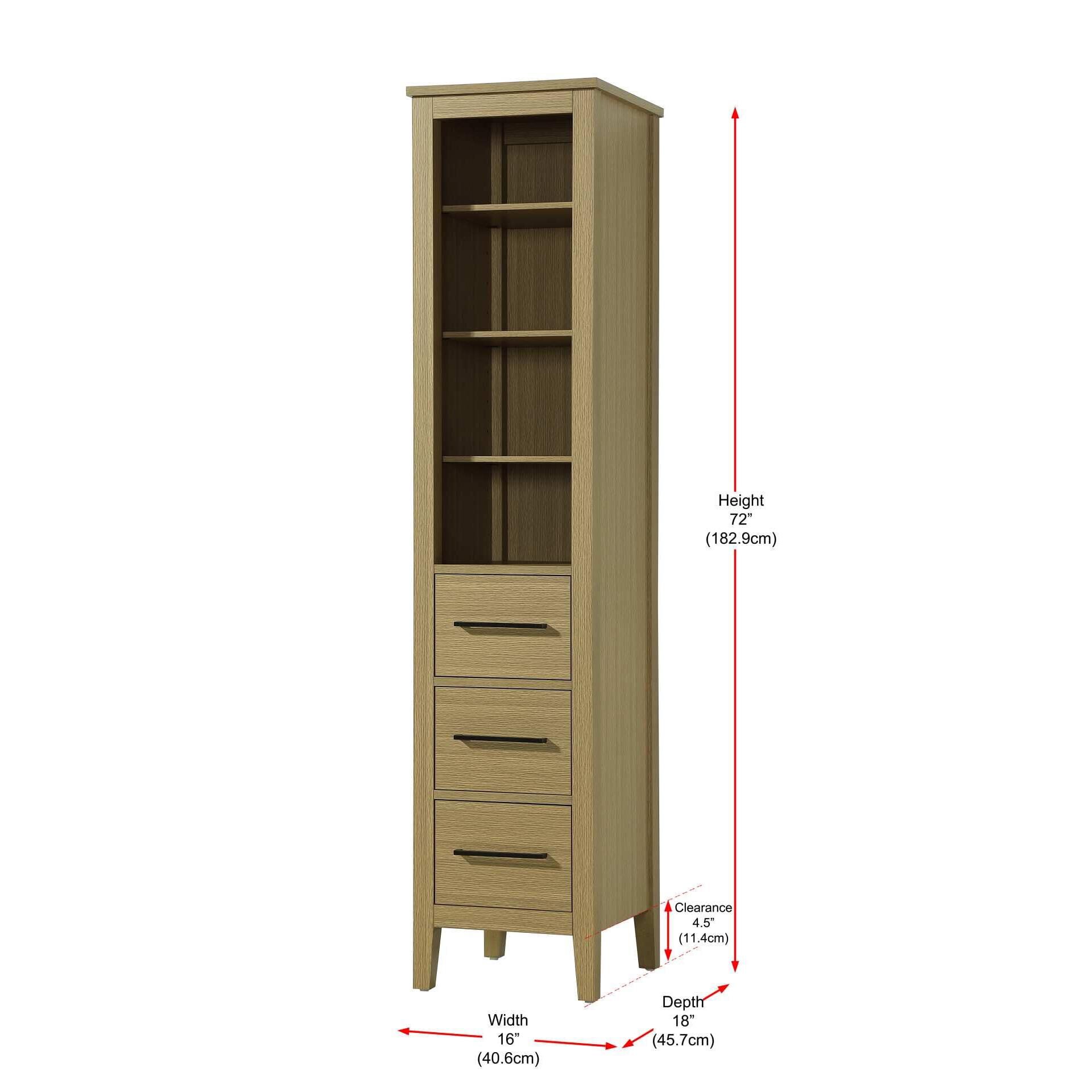 Millie 72 Inch Storage Cabinet by Elegant Decor