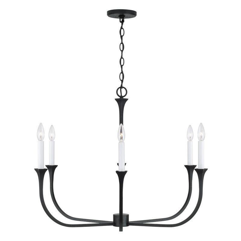 Decklan 32 Inch 6 Light Chandelier by Capital Lighting Fixture Company