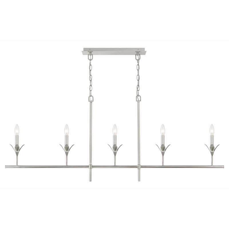 Cypress 14 Inch 5 Light Linear Suspension Light by Crystorama