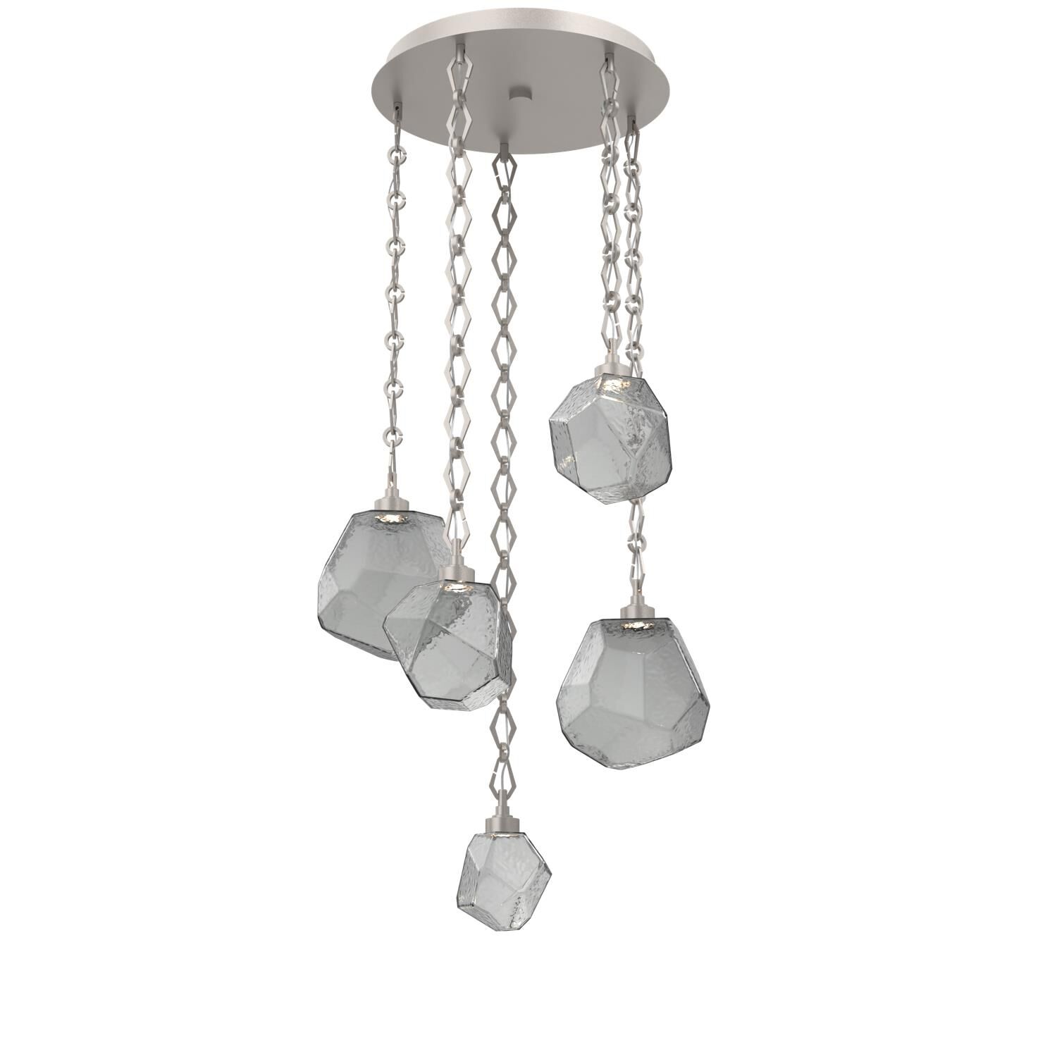 Shown in Beige Silver finish and Smoke glass