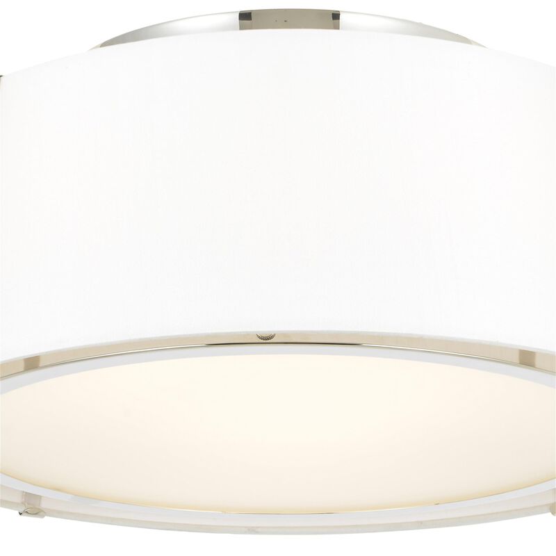 Fulton 18 Inch 3 Light Semi Flush Mount by Crystorama